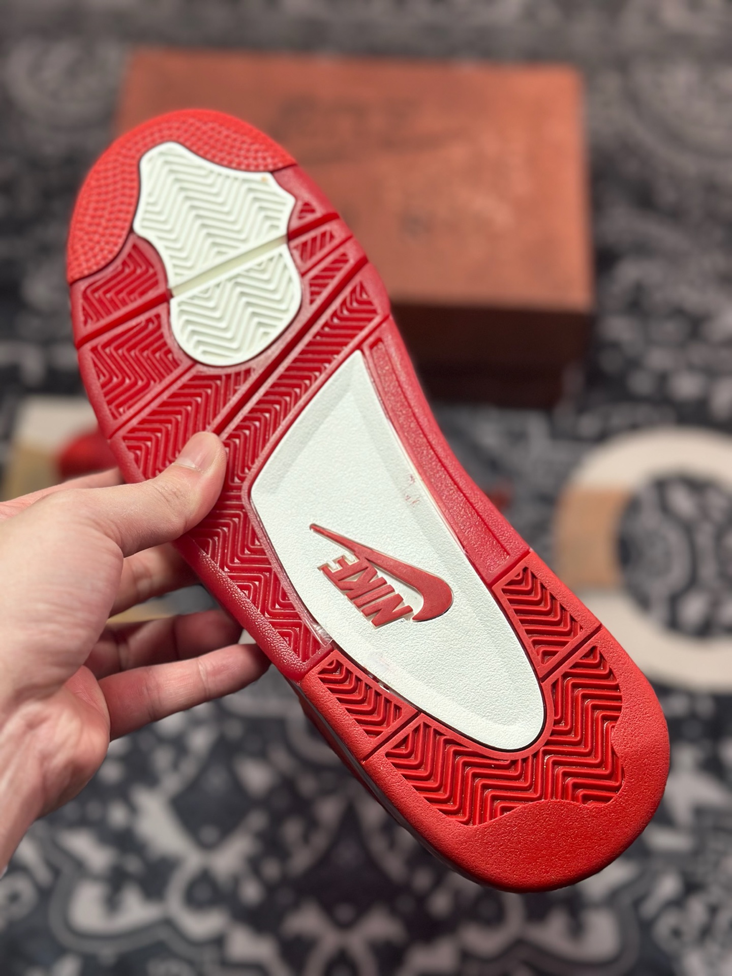 C2350 原装级别 Nigel Sylvester x Air Jordan 4 “Brick by Brick” BIKE 联名橙棕红砖 HF4340-800