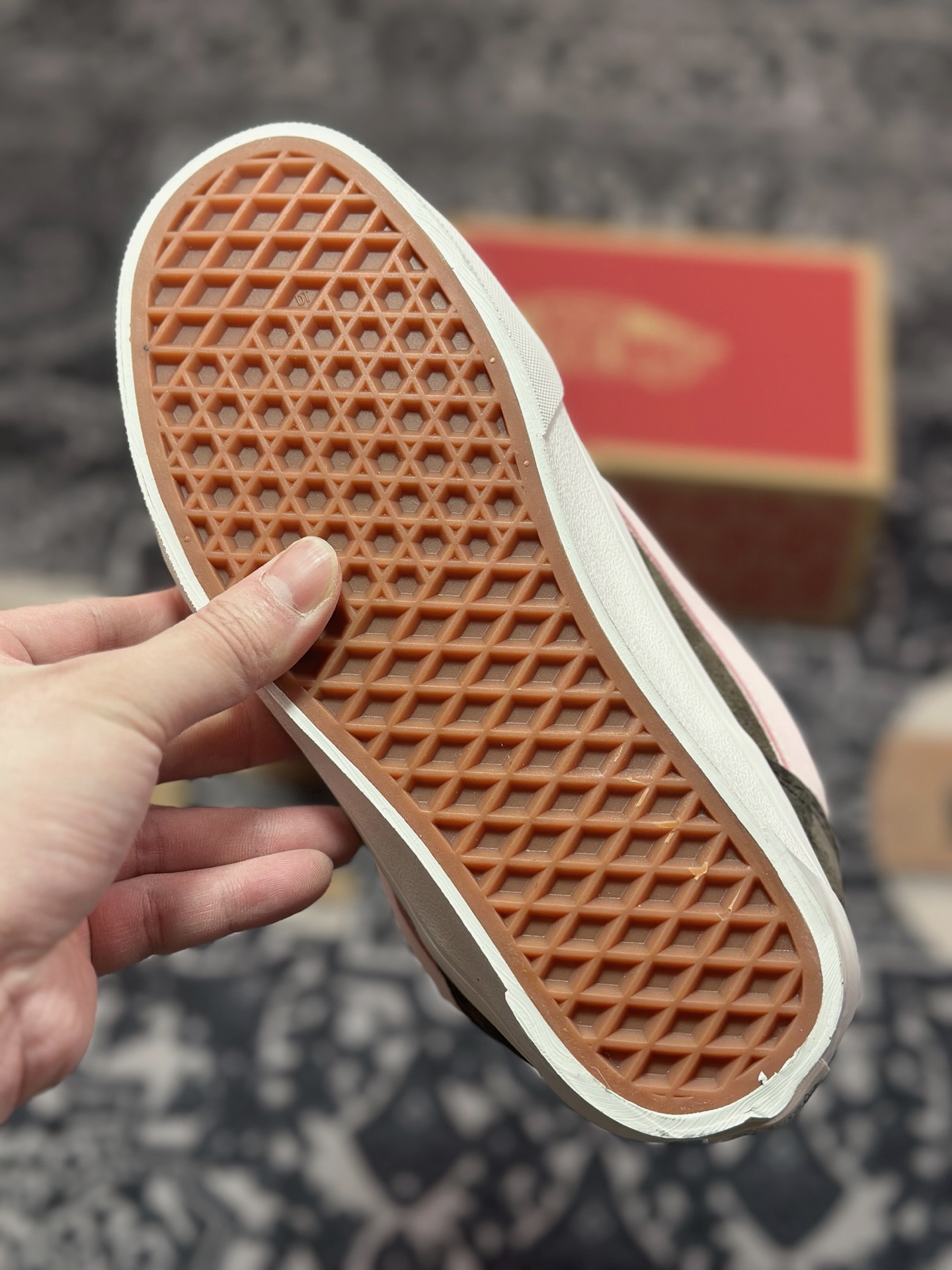 A2140 Vans Knu Skool 棕粉色 官方新款 复古休闲胖胖面包鞋 肥胖版大LOGO原版全皮猪八面料 VN000D75O3N