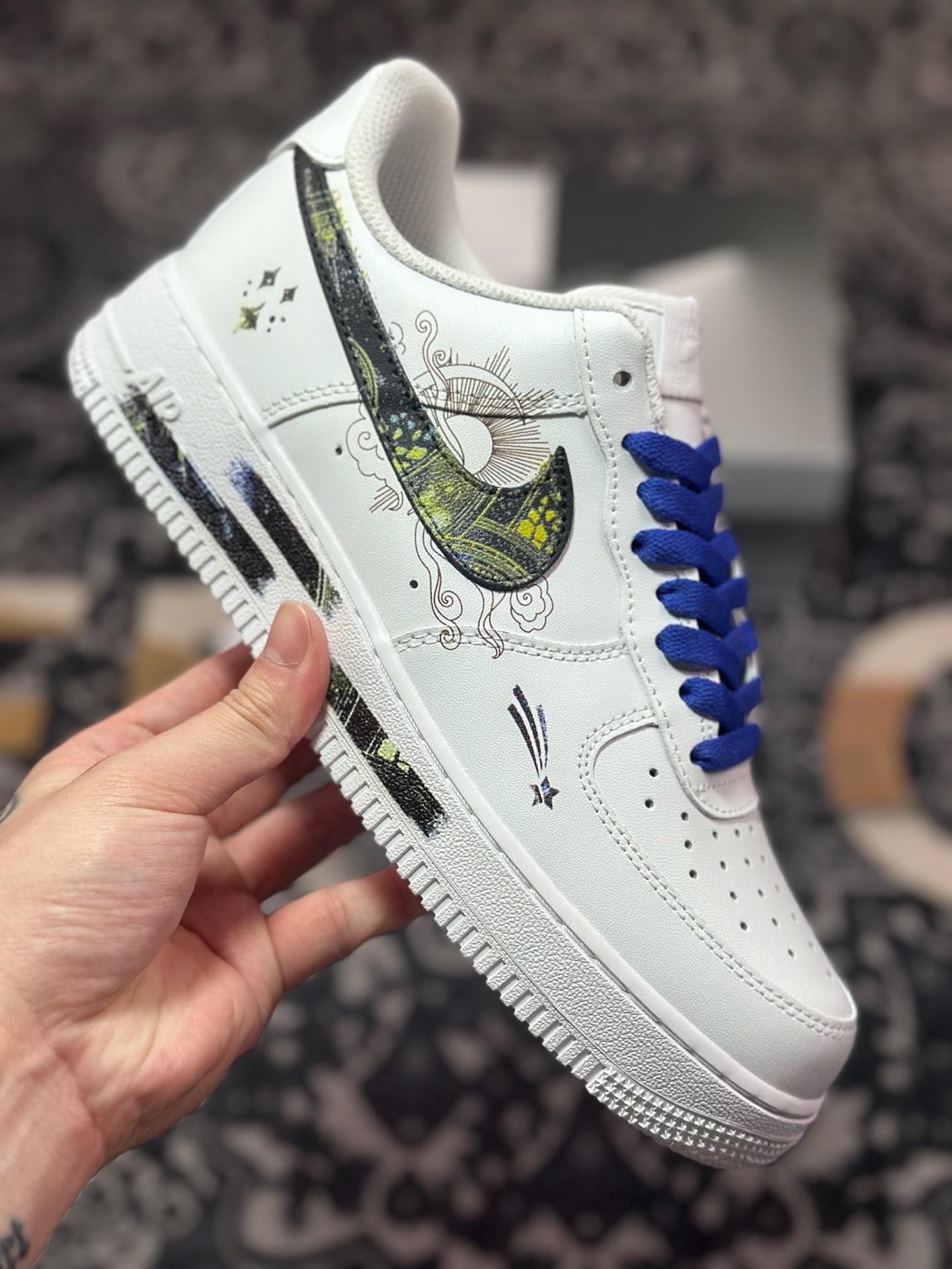 B4260 原装级别 Nike Air Force 1 Low 07 星座系列 星河揽月 璀璨星河 白蓝 ZH0316-069
