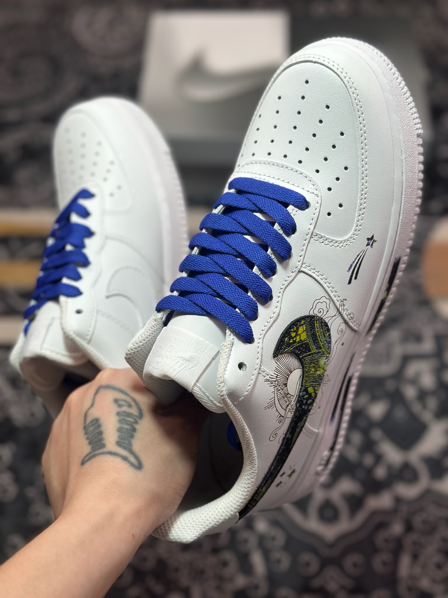 B4260 原装级别 Nike Air Force 1 Low 07 星座系列 星河揽月 璀璨星河 白蓝 ZH0316-069