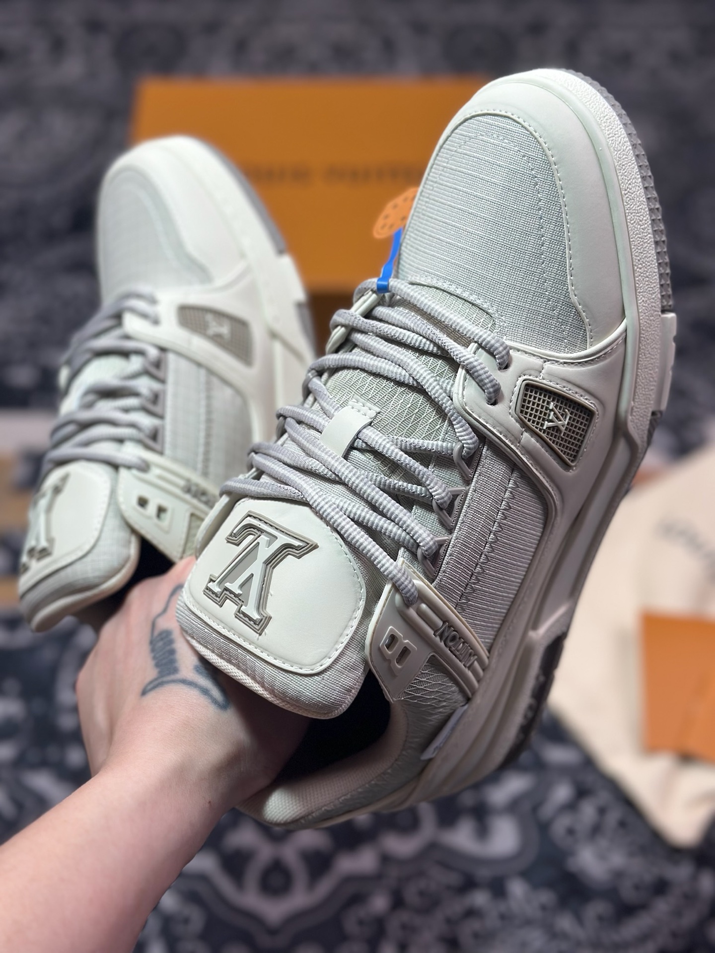 D2480 优选 原装级别# Tyler x Louis Vuitton 路易威登 LV Trainer 联名款 低帮休闲板鞋