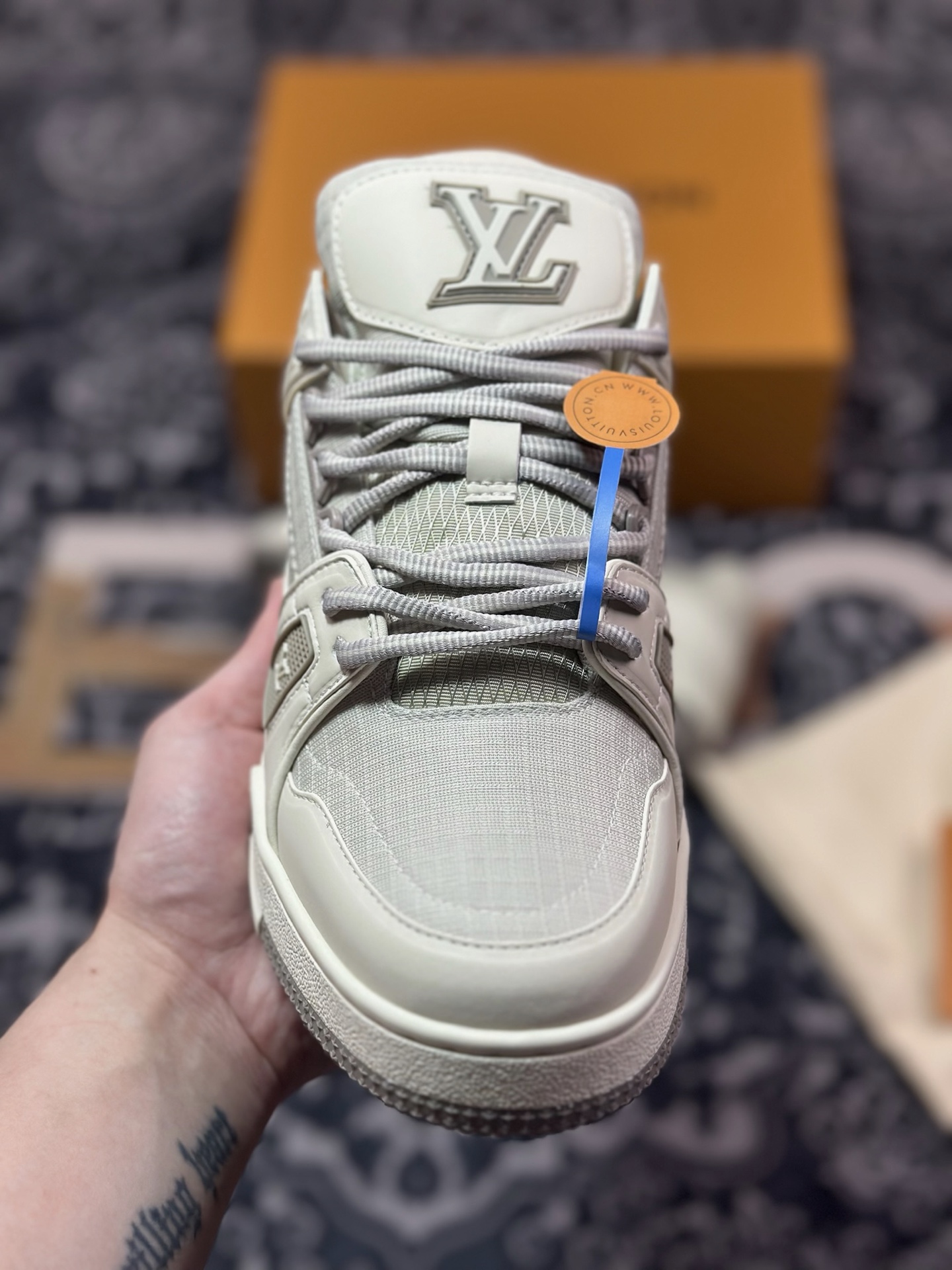 D2480 优选 原装级别# Tyler x Louis Vuitton 路易威登 LV Trainer 联名款 低帮休闲板鞋