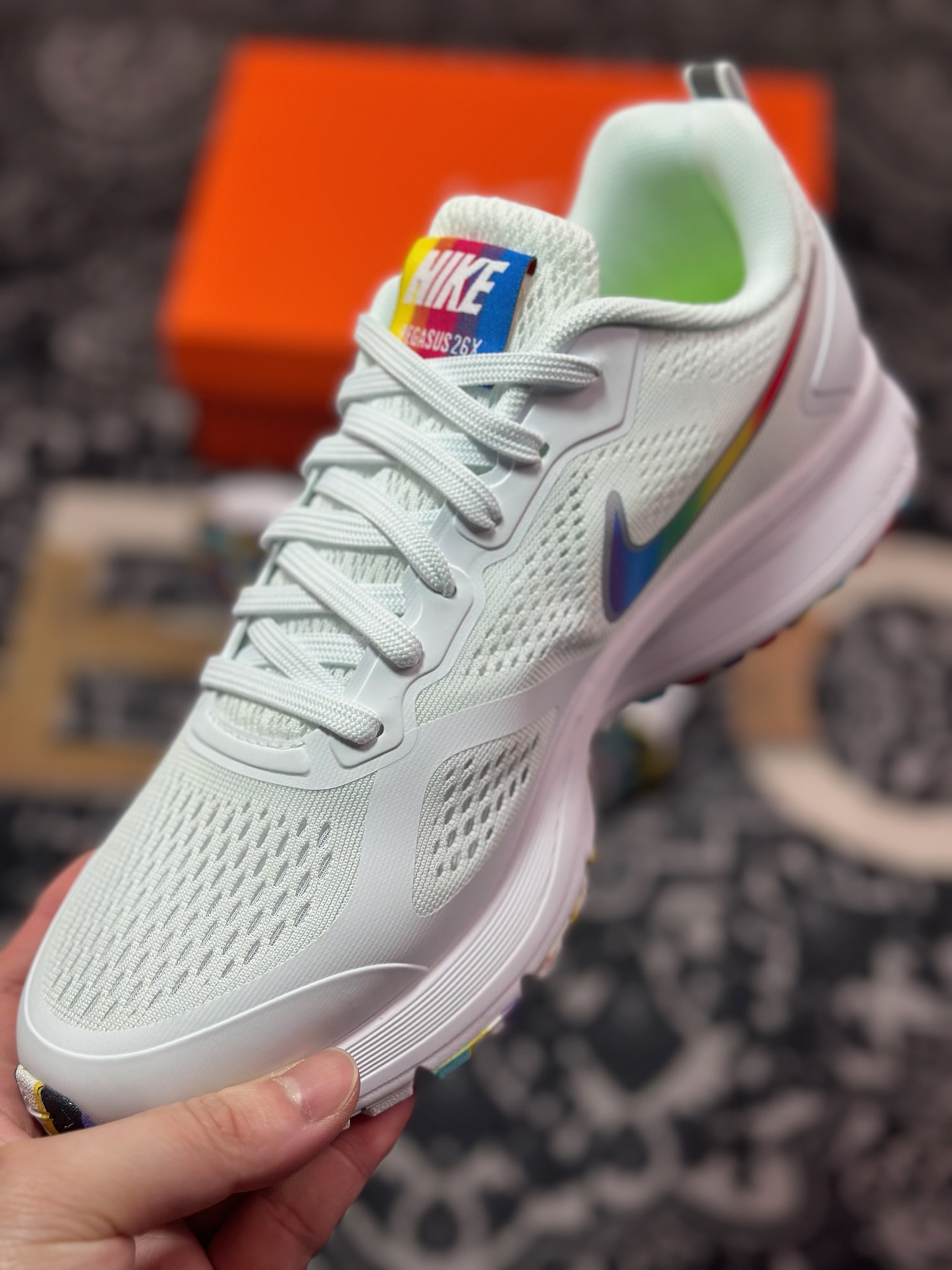 A5180 原装级别 NK Air Zoom Winflo 7X 登月网面透气专业跑步鞋 AQ6219-005