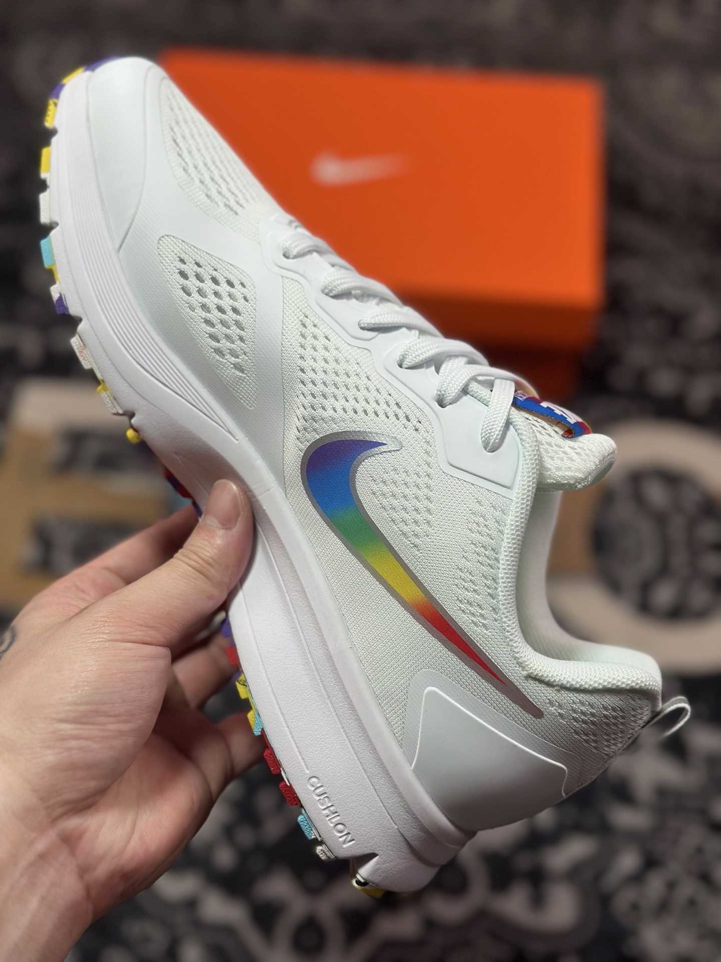 A5180 原装级别 NK Air Zoom Winflo 7X 登月网面透气专业跑步鞋 AQ6219-005