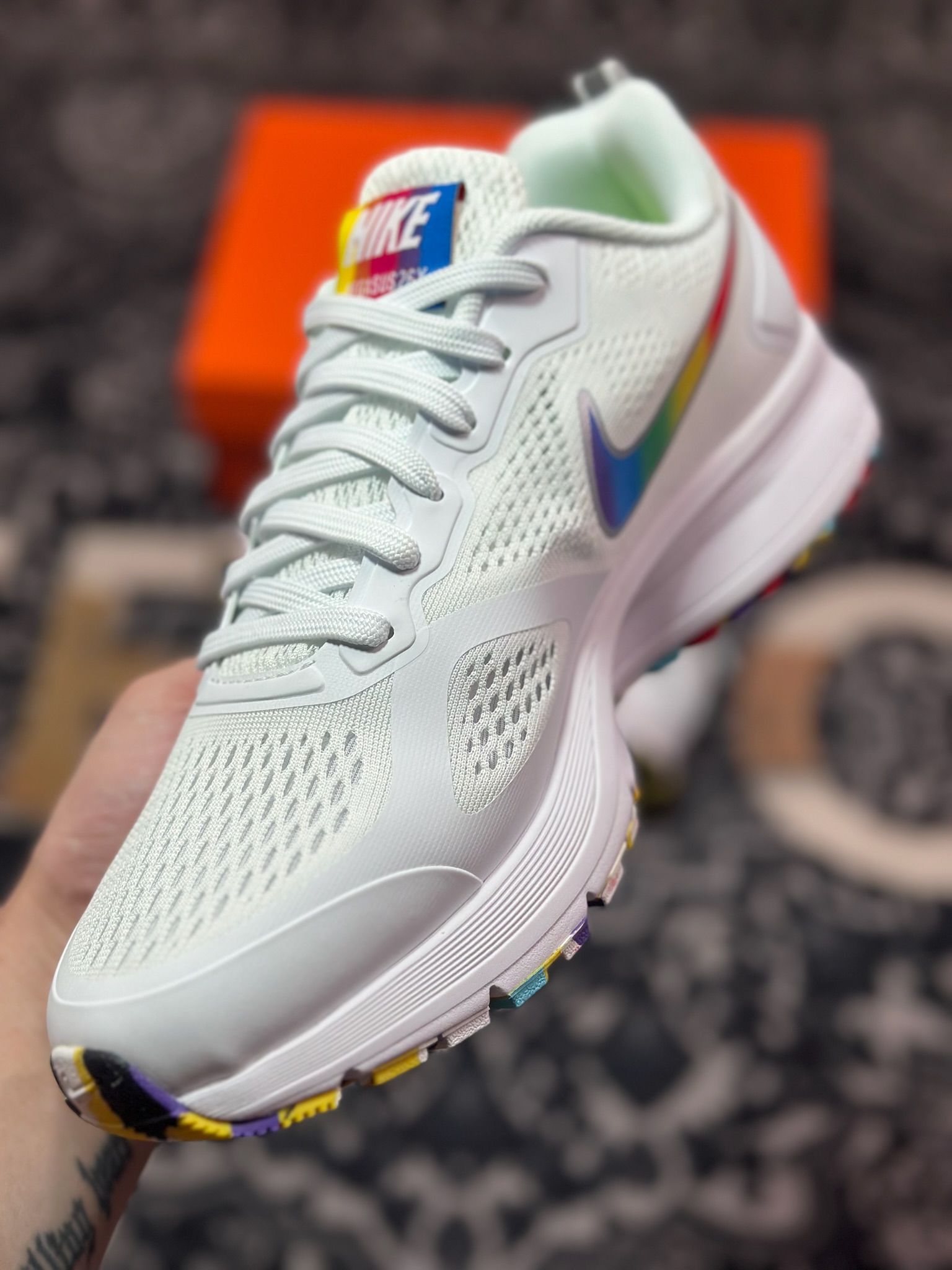 A5180 原装级别 NK Air Zoom Winflo 7X 登月网面透气专业跑步鞋 AQ6219-005