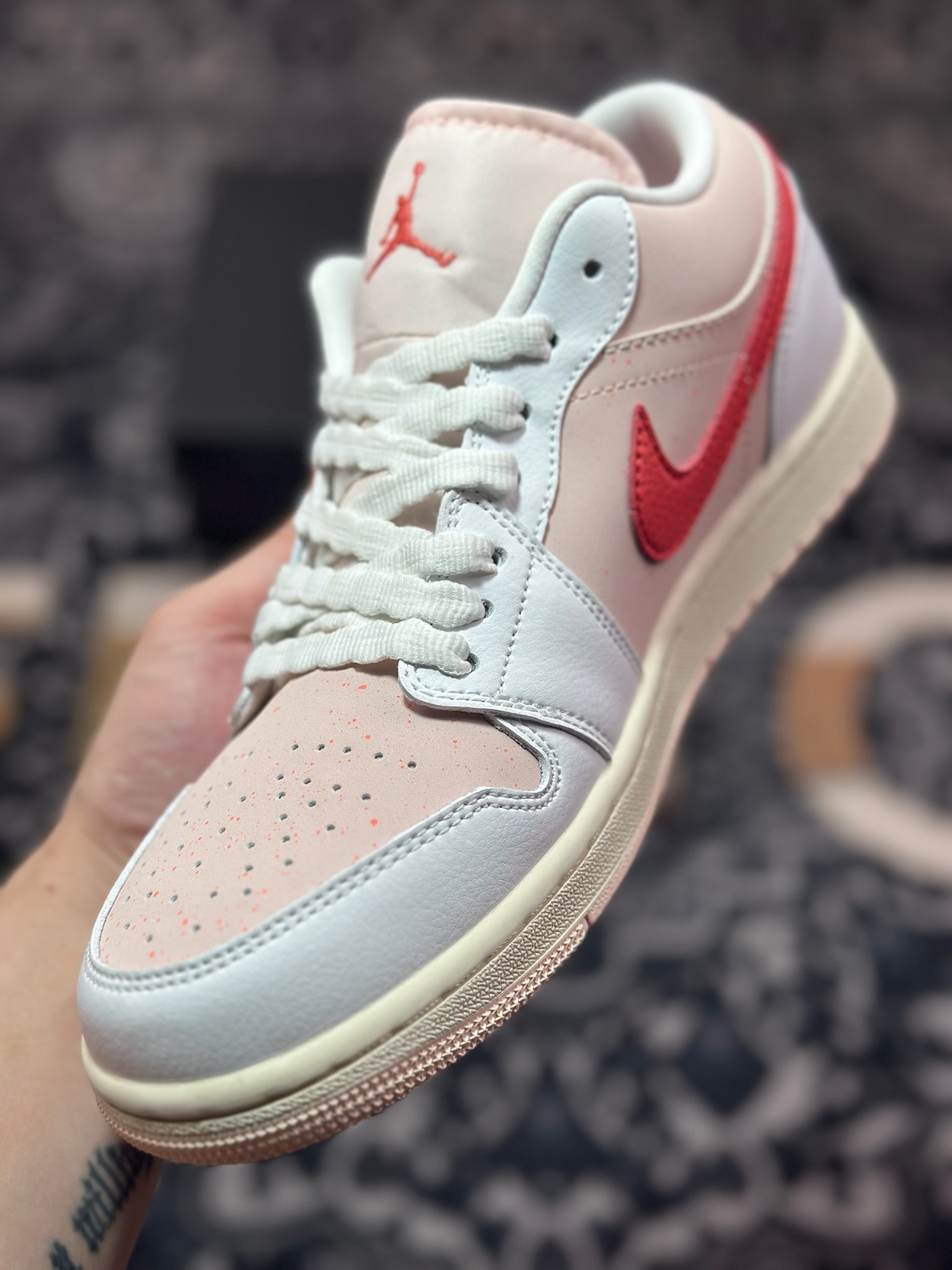 A6200 原装级别 Air Jordan 1 Low 粉白色 IB8156-133