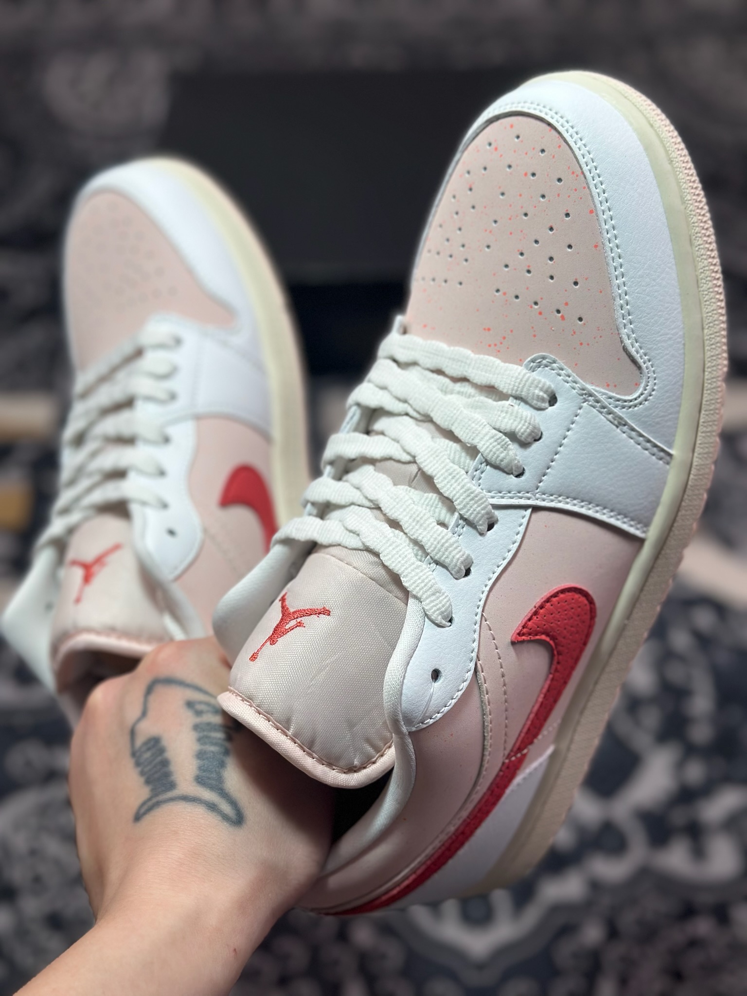 A6200 原装级别 Air Jordan 1 Low 粉白色 IB8156-133