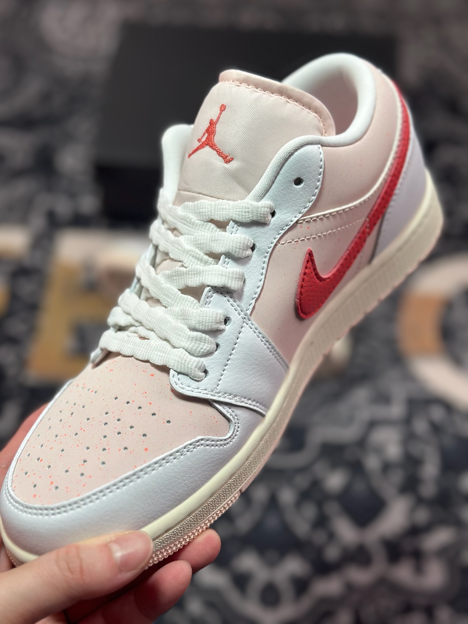 A6200 原装级别 Air Jordan 1 Low 粉白色 IB8156-133