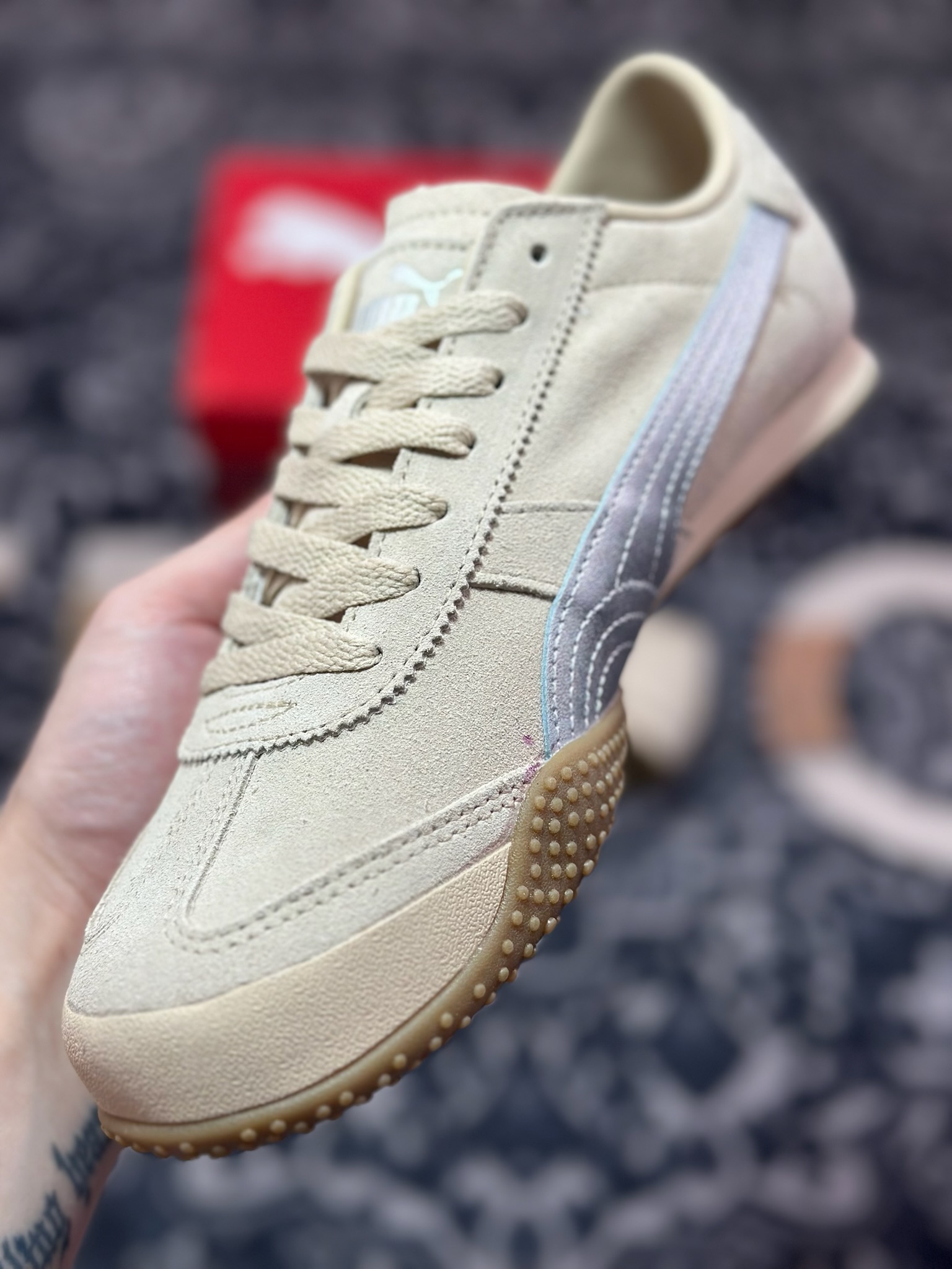 A3150 原厂级别 Puma Bella UT Suede 卡其色 低帮时尚百搭生活休闲薄底鞋 402980-02