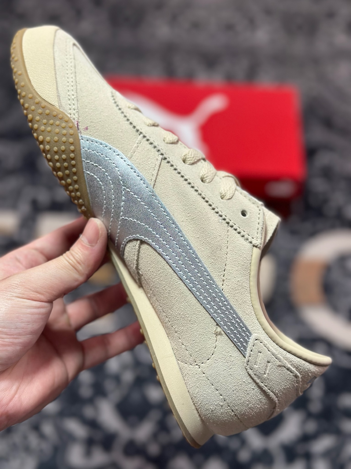 A3150 原厂级别 Puma Bella UT Suede 卡其色 低帮时尚百搭生活休闲薄底鞋 402980-02