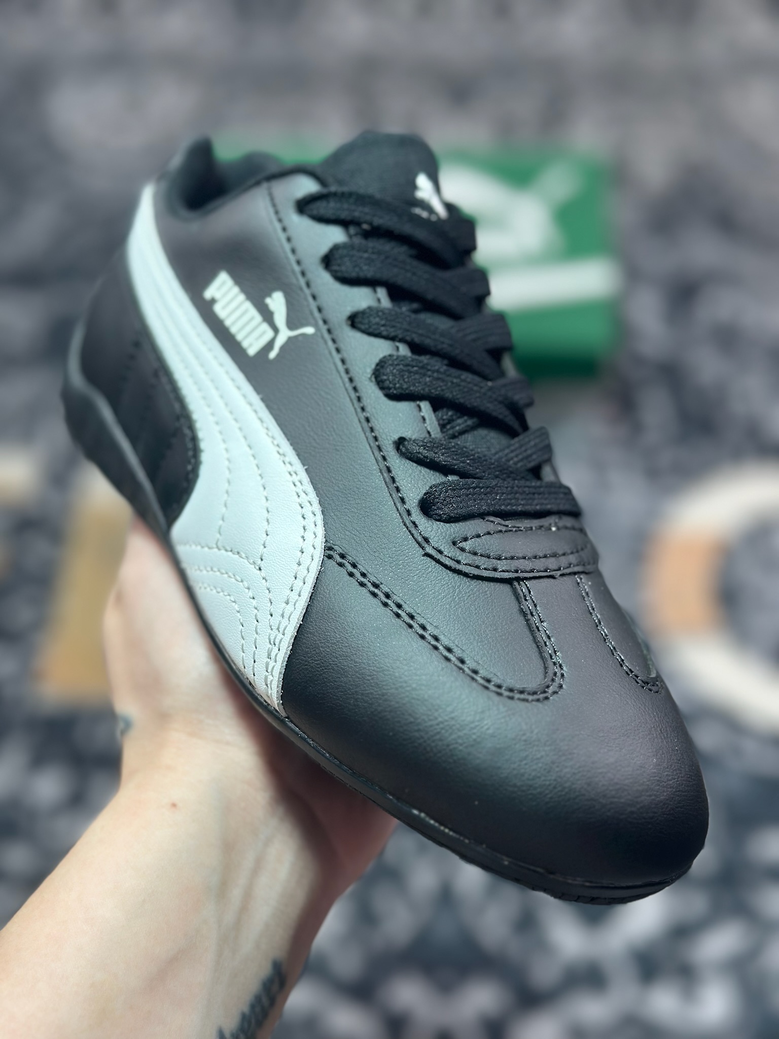 A6200 原装级别 Puma Palermo 防滑耐磨低帮德训板鞋 387054-02