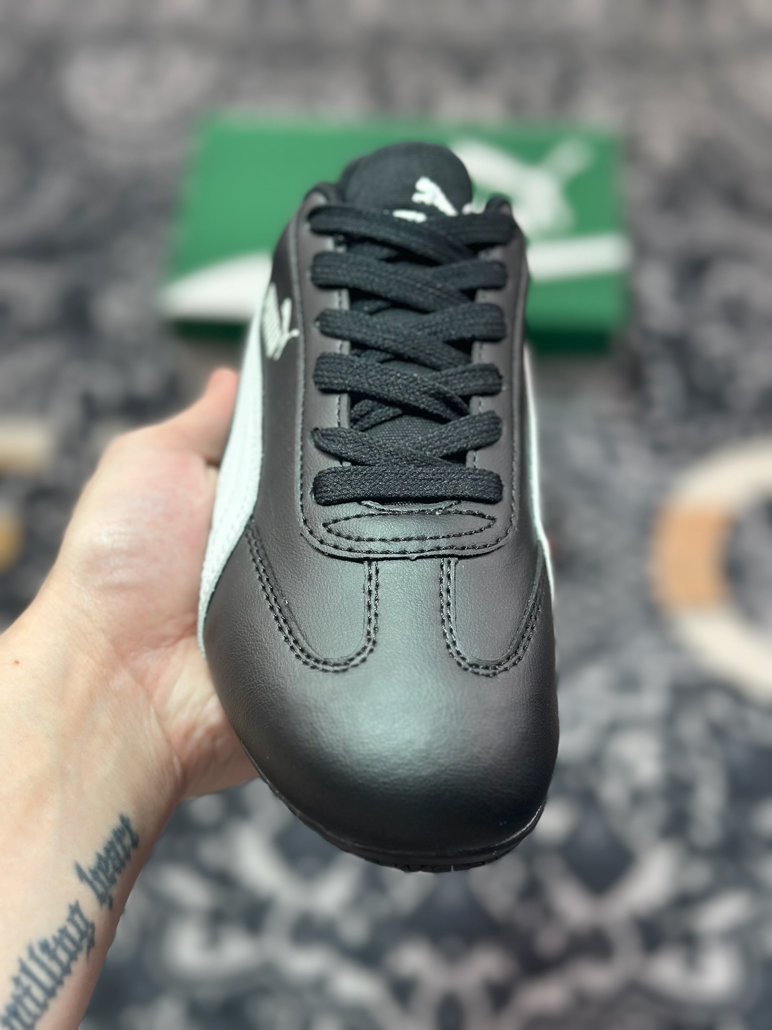 A6200 原装级别 Puma Palermo 防滑耐磨低帮德训板鞋 387054-02