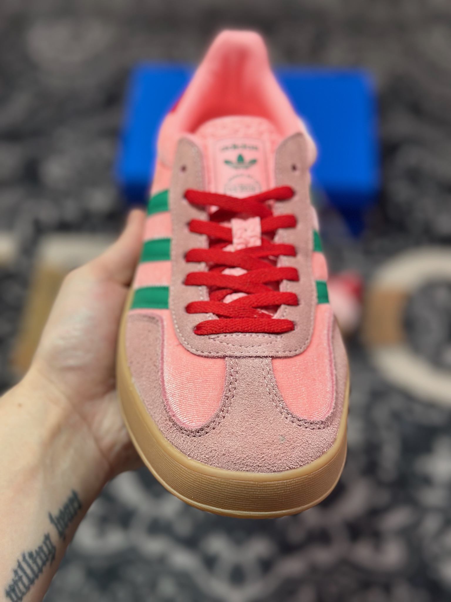 A4160 原厂级别 Adidas Originals Gazelle Indoor 三叶草复古防滑耐磨低帮板鞋 JI2713