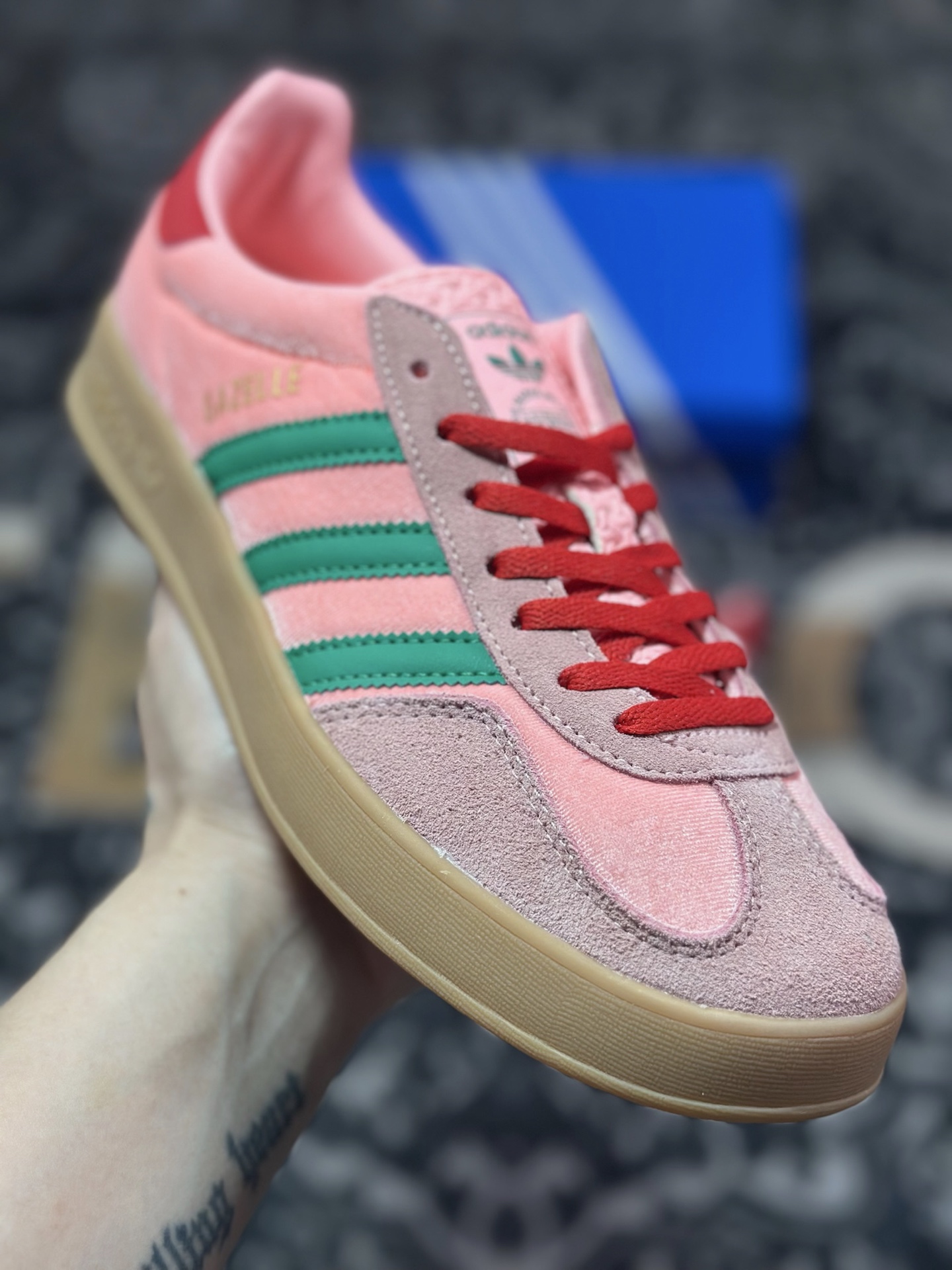 A4160 原厂级别 Adidas Originals Gazelle Indoor 三叶草复古防滑耐磨低帮板鞋 JI2713