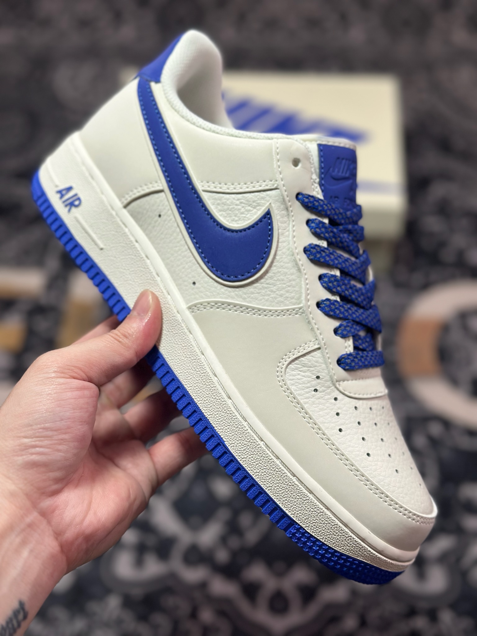 B0220 原装级别 Air Force 1 '07 Low 白蓝 GL6835-010