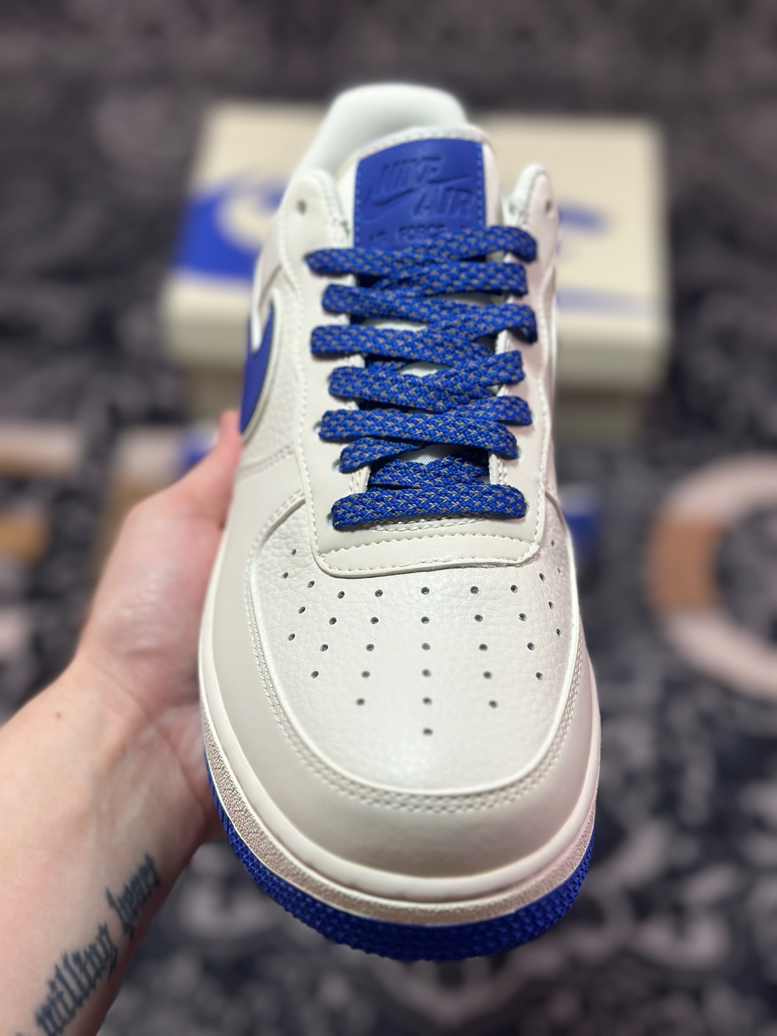 B0220 原装级别 Air Force 1 '07 Low 白蓝 GL6835-010