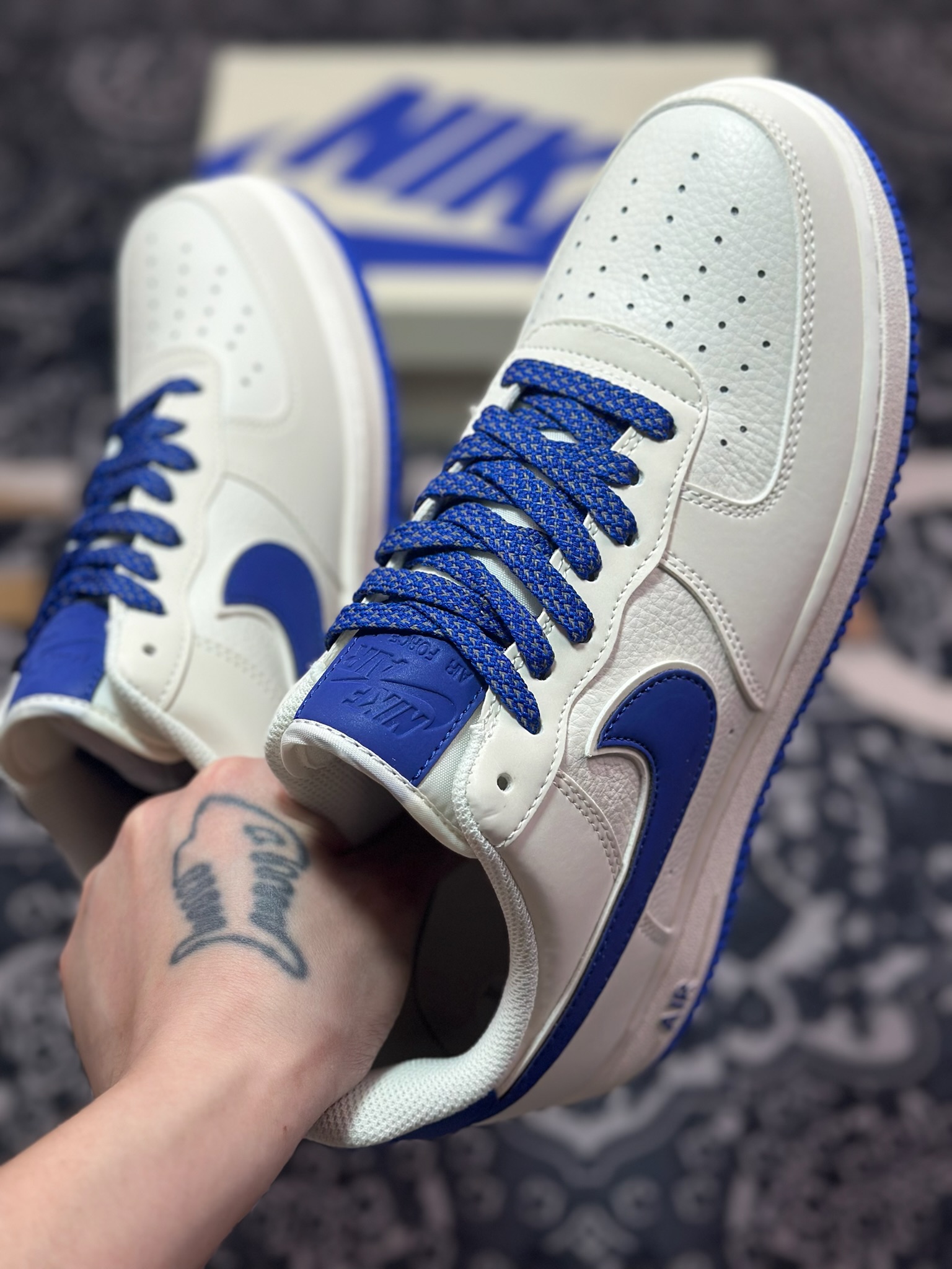 B0220 原装级别 Air Force 1 '07 Low 白蓝 GL6835-010