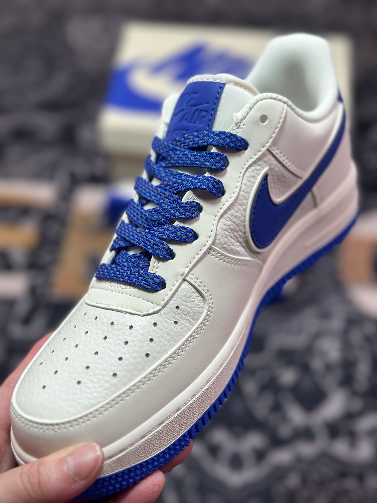 B0220 原装级别 Air Force 1 '07 Low 白蓝 GL6835-010