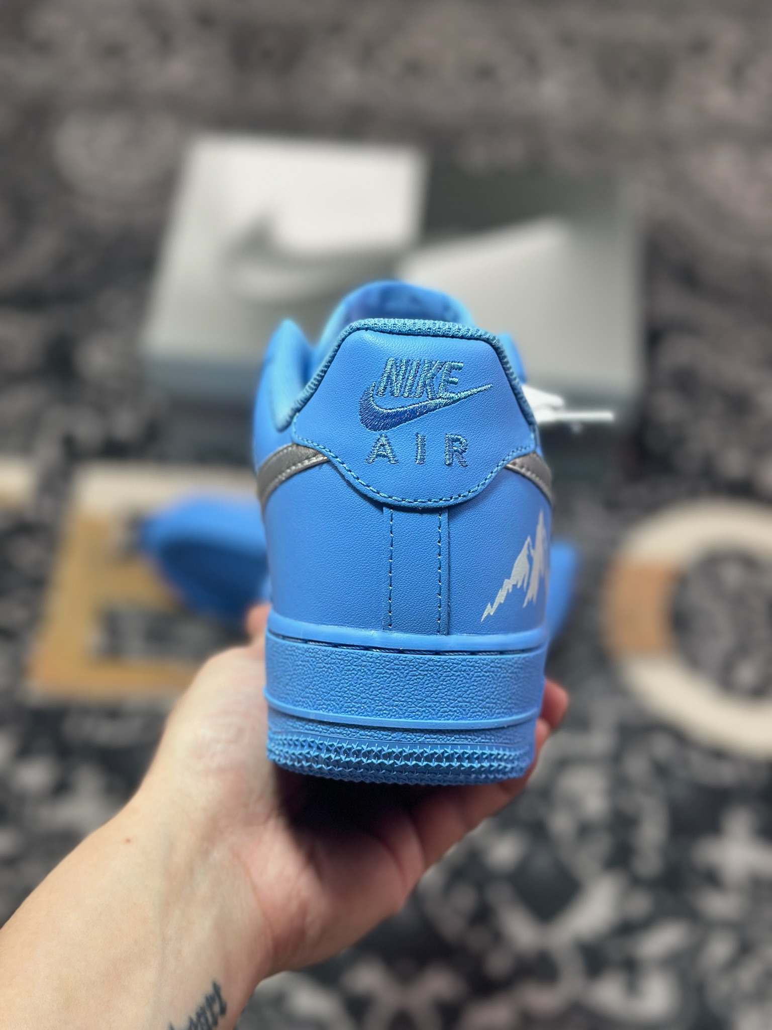 B4260 原装级别 Nike Air Force 1 Low 07 UPHILL 蓝银 ZH0316-070