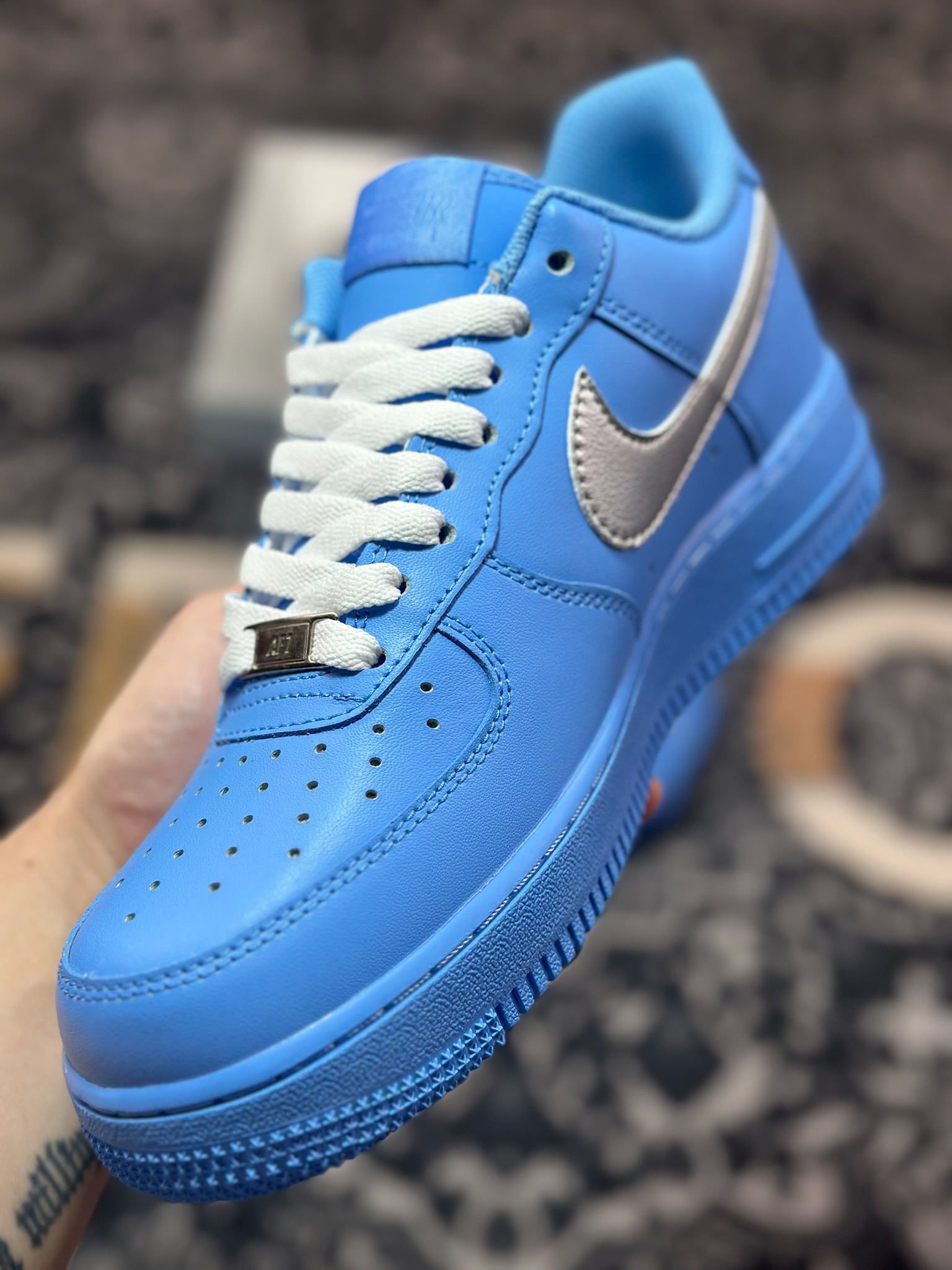 B4260 原装级别 Nike Air Force 1 Low 07 UPHILL 蓝银 ZH0316-070