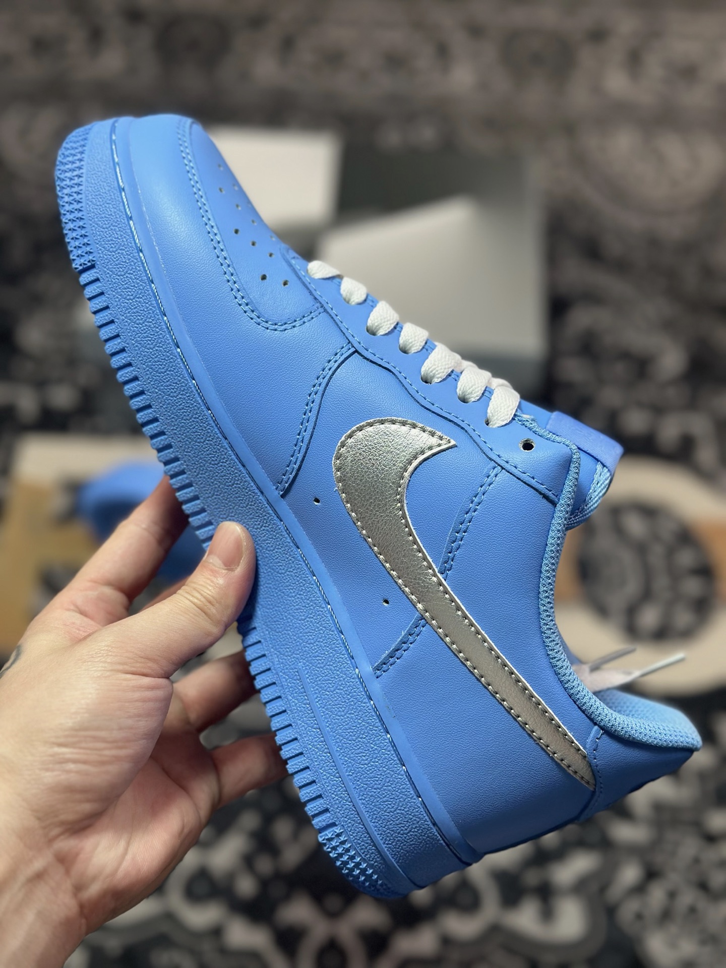 B4260 原装级别 Nike Air Force 1 Low 07 UPHILL 蓝银 ZH0316-070