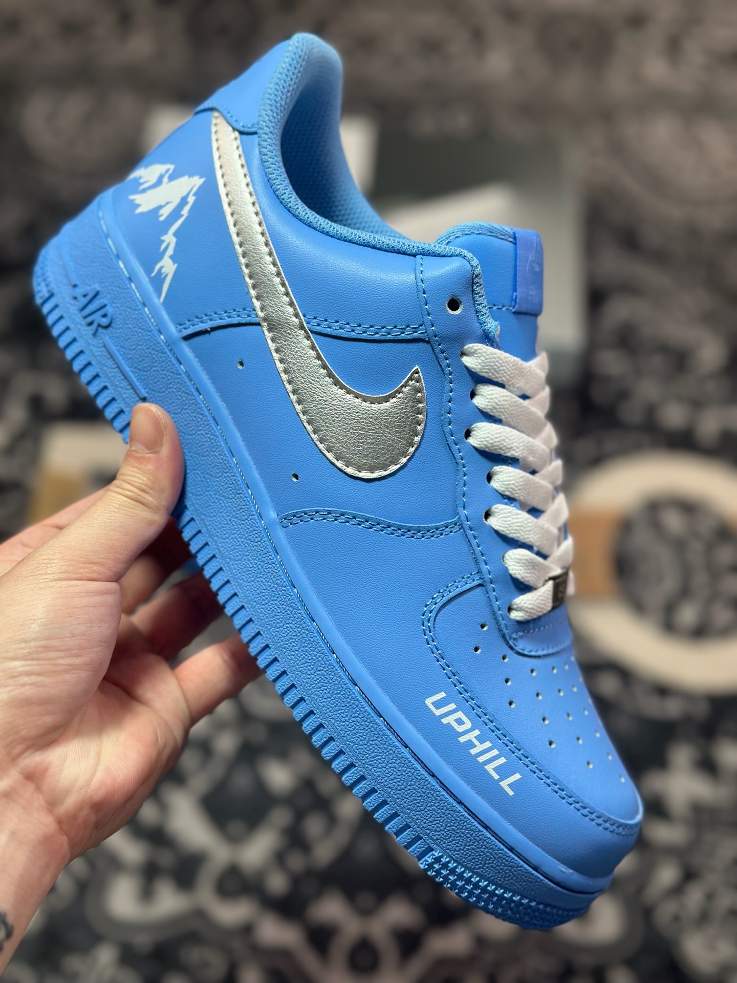 B4260 原装级别 Nike Air Force 1 Low 07 UPHILL 蓝银 ZH0316-070