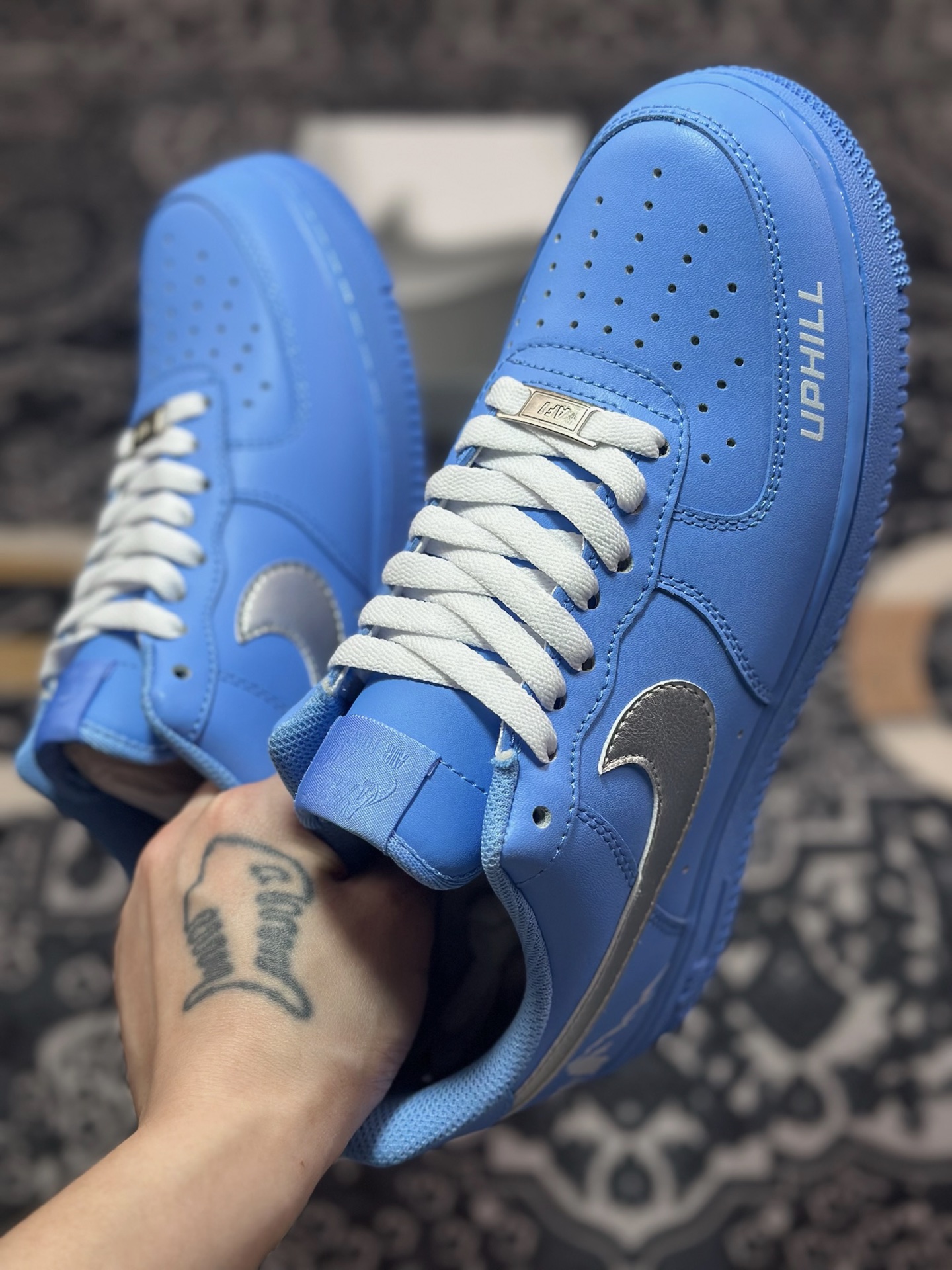 B4260 原装级别 Nike Air Force 1 Low 07 UPHILL 蓝银 ZH0316-070