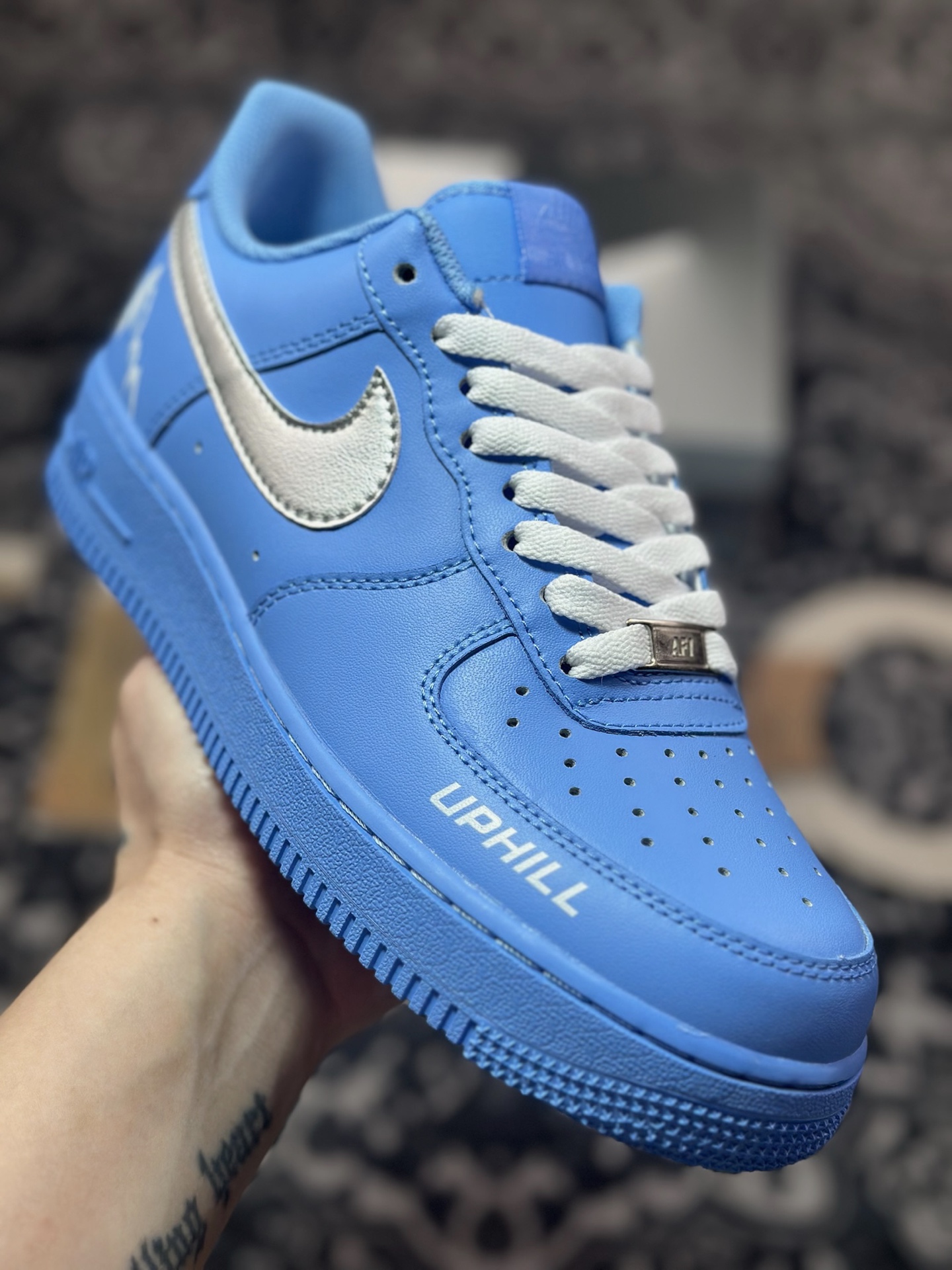 B4260 原装级别 Nike Air Force 1 Low 07 UPHILL 蓝银 ZH0316-070