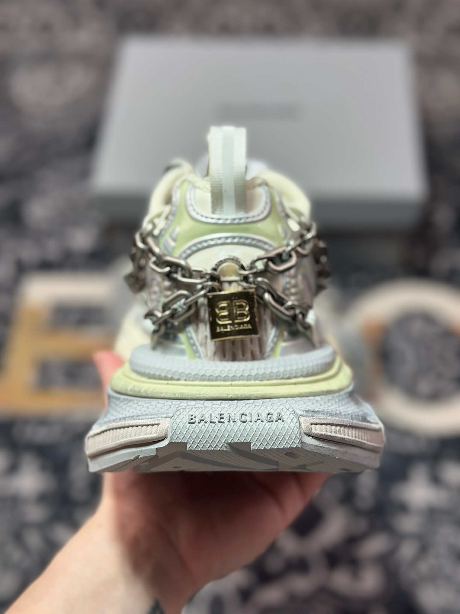 E1550 优选 原装级别# Balenciaga 巴黎世家 3XL Chain 锁链款 复古老爹鞋