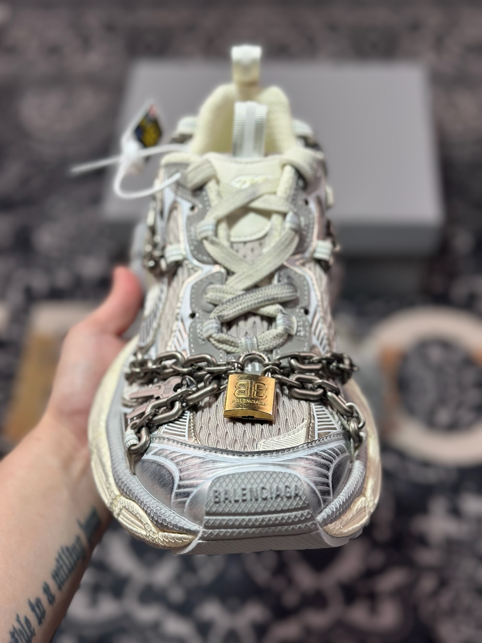 E1550 优选 原装级别# Balenciaga 巴黎世家 3XL Chain 锁链款 复古老爹鞋