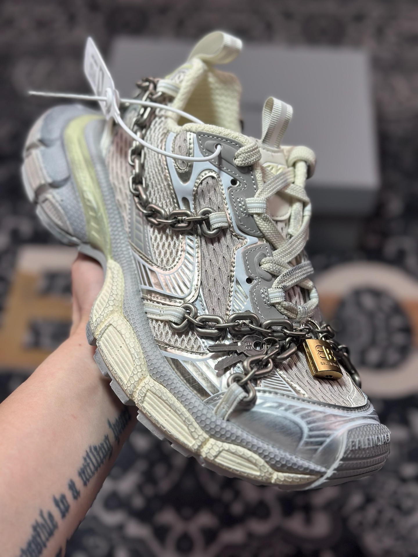 E1550 优选 原装级别# Balenciaga 巴黎世家 3XL Chain 锁链款 复古老爹鞋