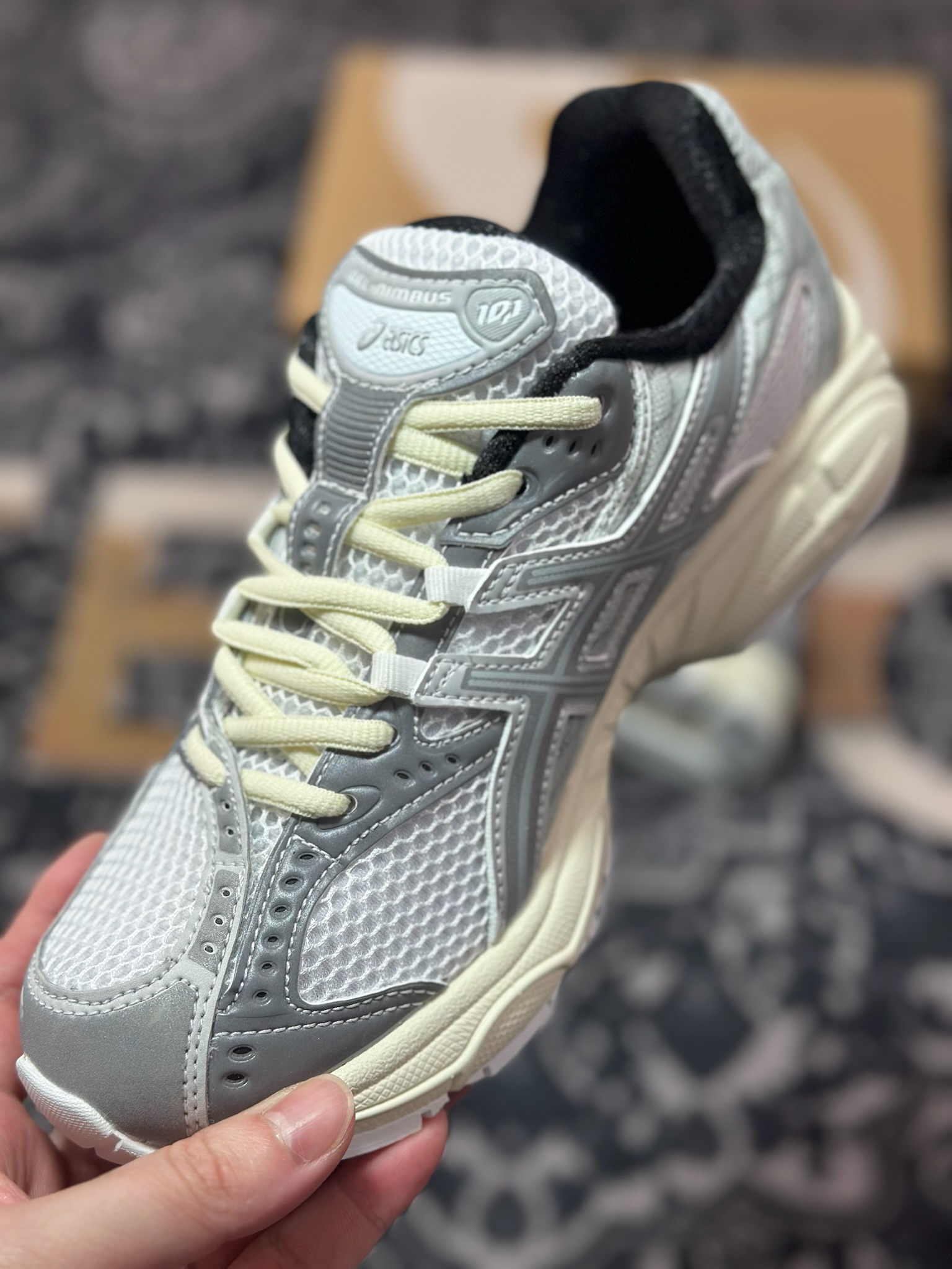A8220 原装级别 Min-Nano x Asics Gel-Nimbus 10.1 亚瑟士复古先锋潮流拼接休闲跑步鞋