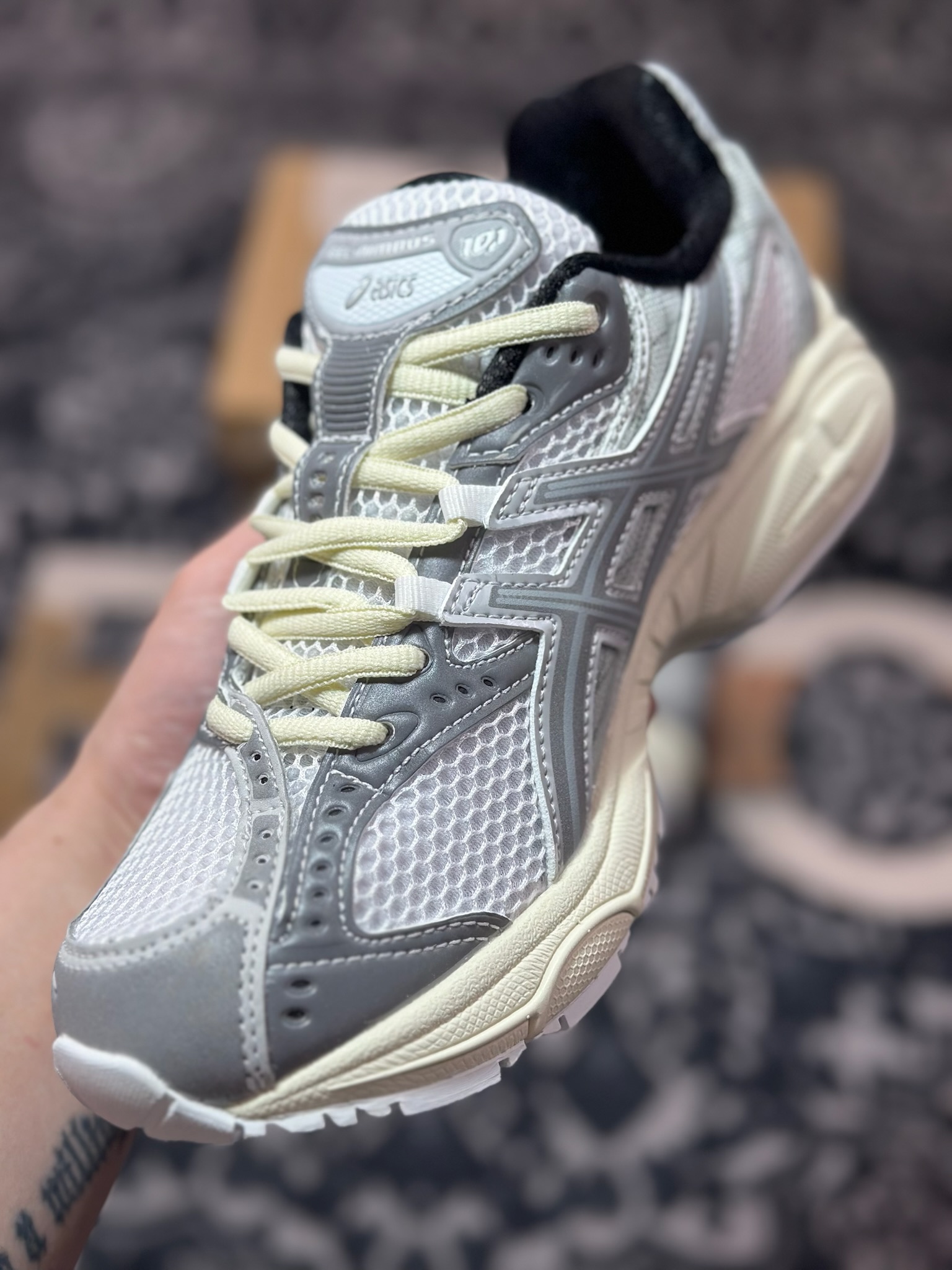 A8220 原装级别 Min-Nano x Asics Gel-Nimbus 10.1 亚瑟士复古先锋潮流拼接休闲跑步鞋