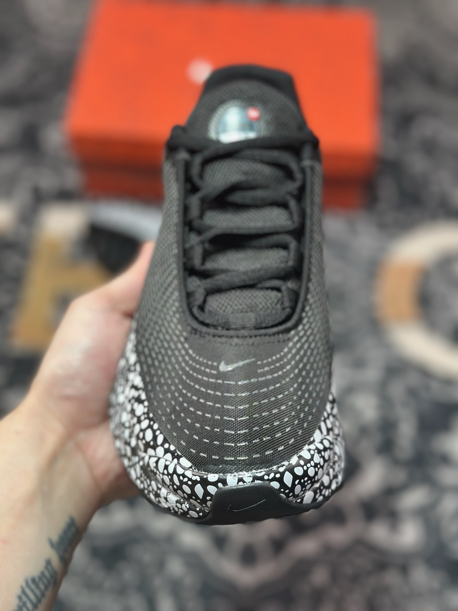 耐克Nike Air Max Dn Premium Electric”Safari”DN系列低帮慢跑鞋“黑白石斑纹冠军版” DV3337-102