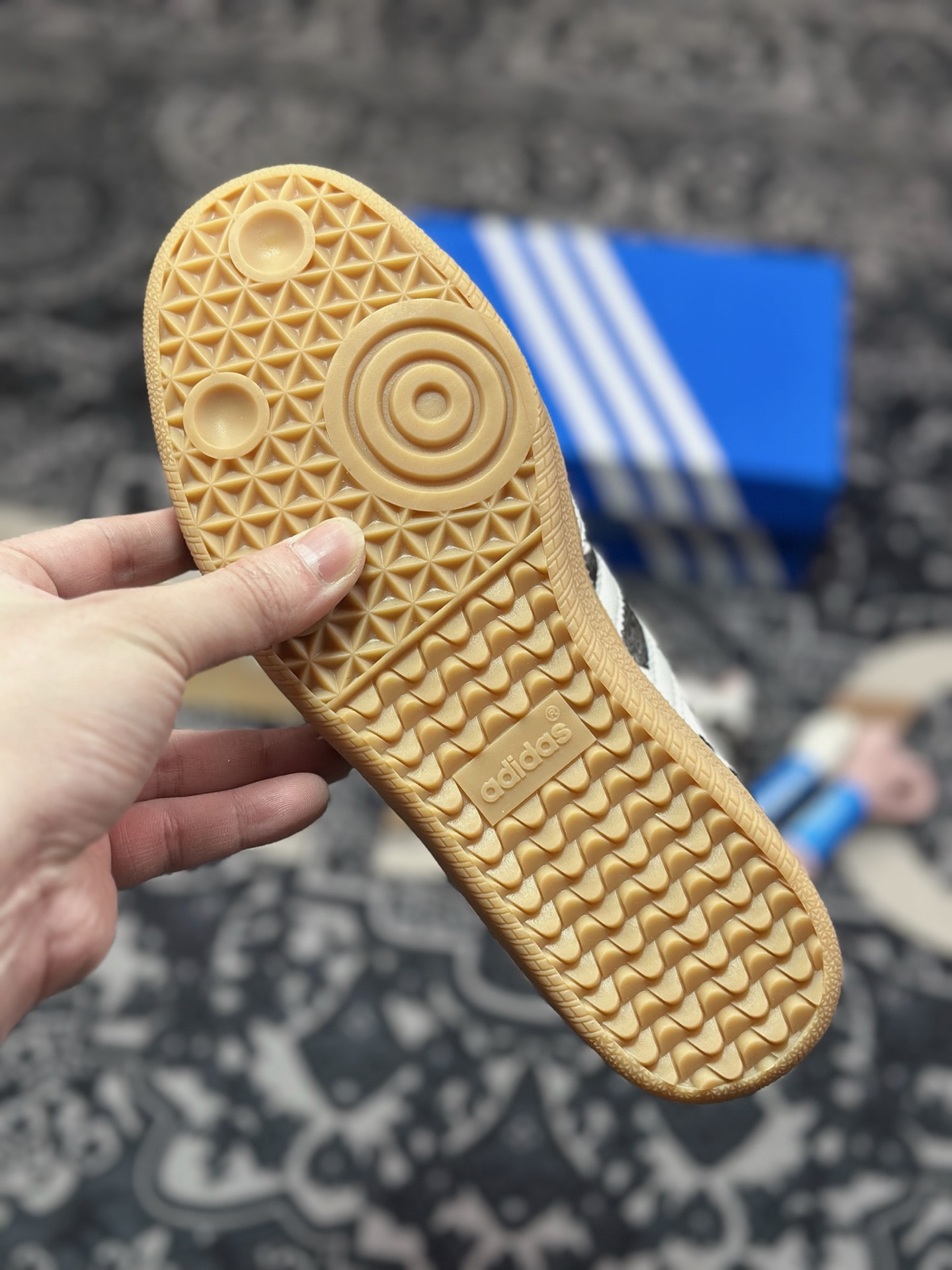 A7200 原装级别 adidas originals Samba ”Cow Print” 灰白棕 JR1256