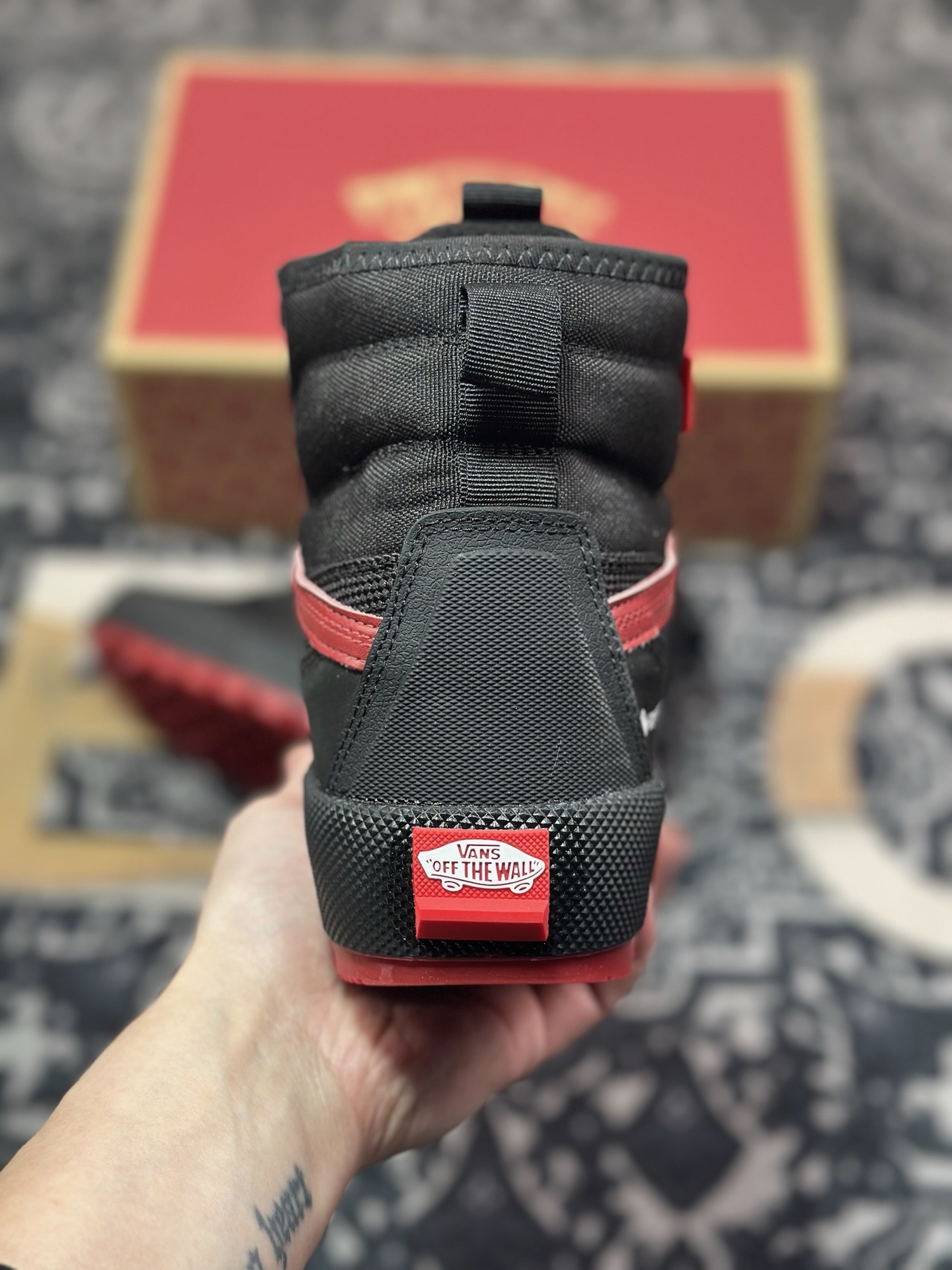 B6280 范斯Vans SK8-HI Gore-Tex Mte-3”Black/Red”MTE登山系列高帮厚底运动靴“黑红” VN0A5I124RC