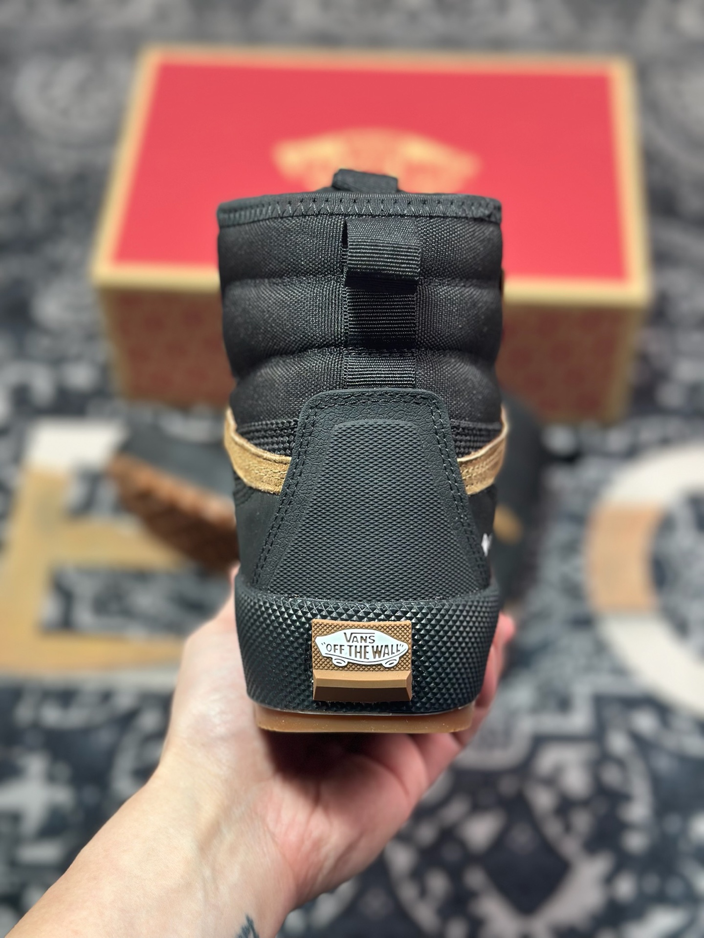 范斯Vans SK8-HI Gore-Tex Mte-3”Black/Brown”MTE登山系列高帮厚底运动靴“黑棕” VN0A5I1138AM