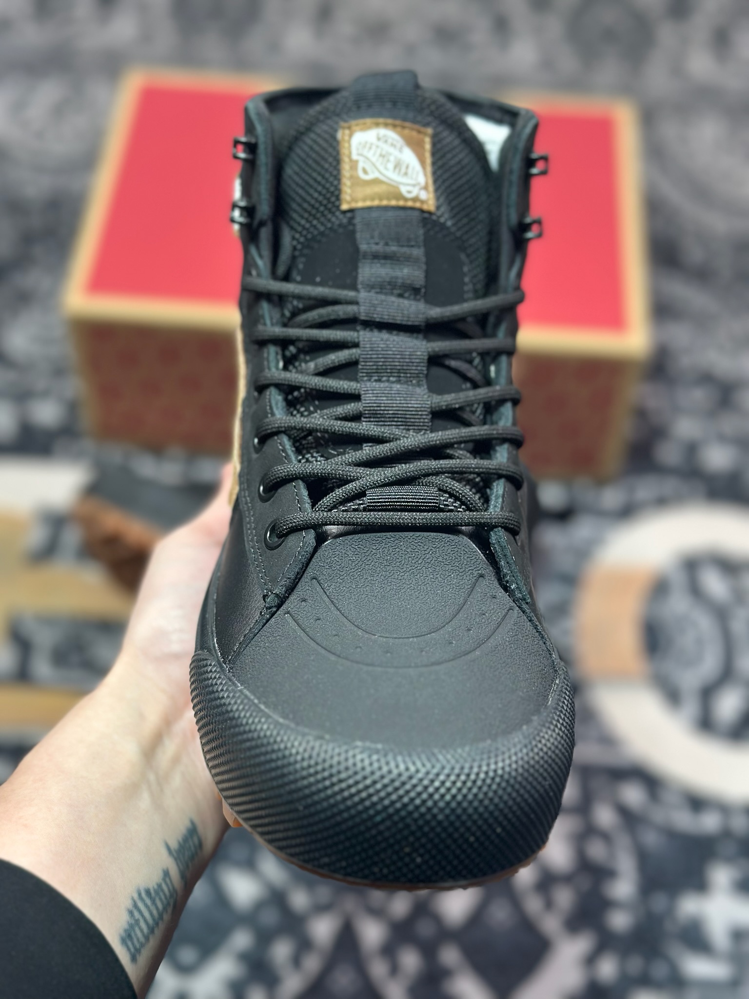 范斯Vans SK8-HI Gore-Tex Mte-3”Black/Brown”MTE登山系列高帮厚底运动靴“黑棕” VN0A5I1138AM