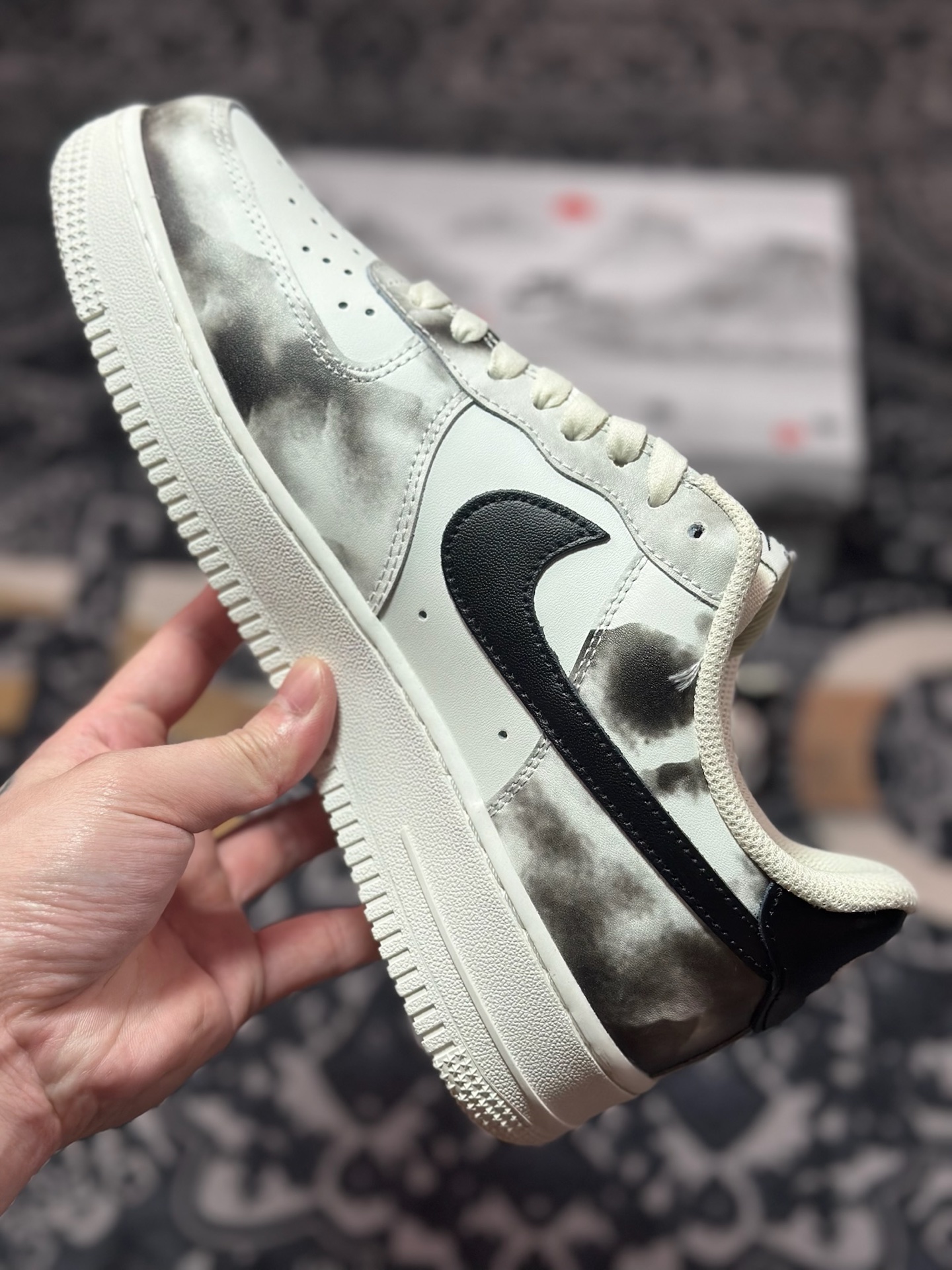 原装级别 Nike Air Force 1 Low 07 中国风水墨画 BL1522-088