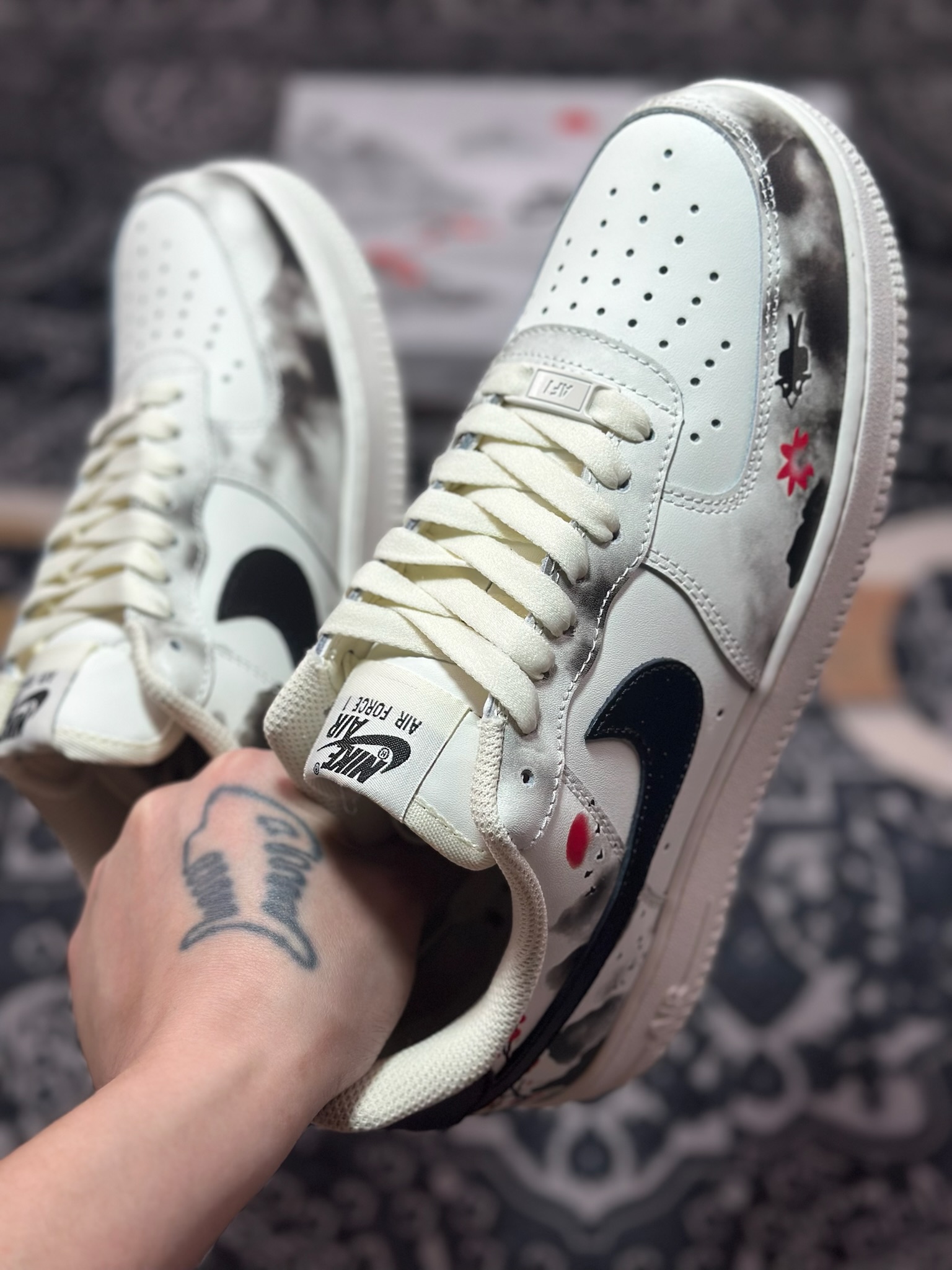 原装级别 Nike Air Force 1 Low 07 中国风水墨画 BL1522-088