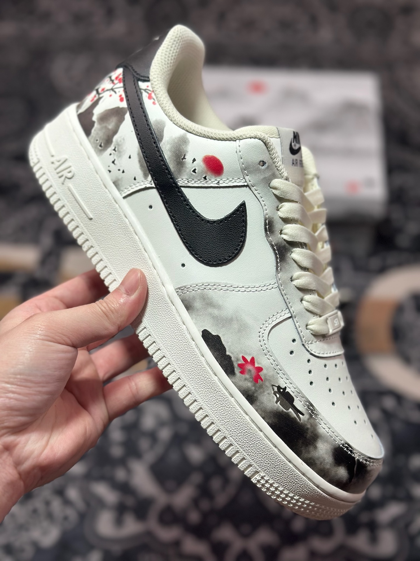 原装级别 Nike Air Force 1 Low 07 中国风水墨画 BL1522-088