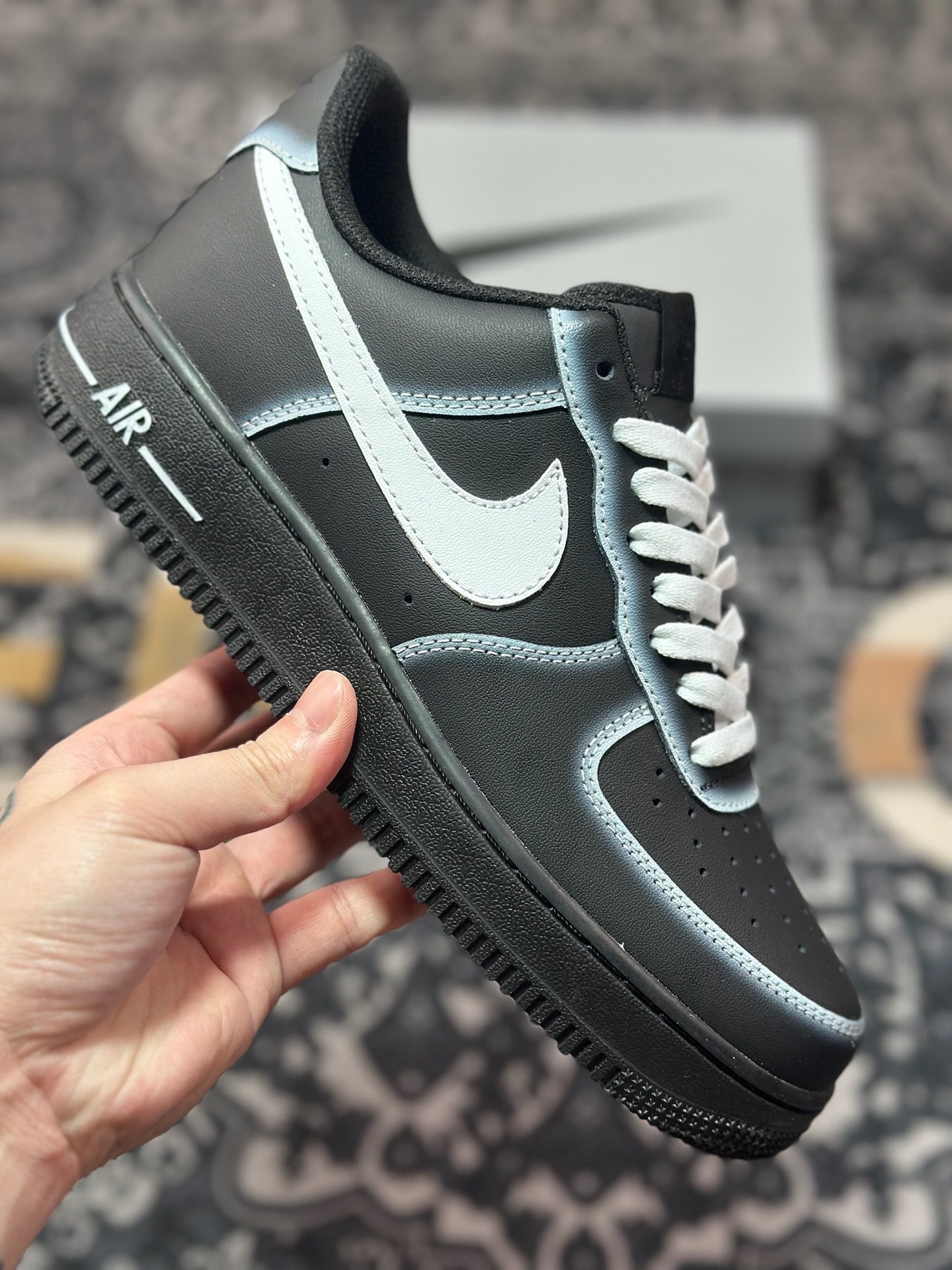 原装级别 定制球鞋Air Force 1 Low 暗夜幽灵 黑白 经典休闲运动板鞋 DD8959-001