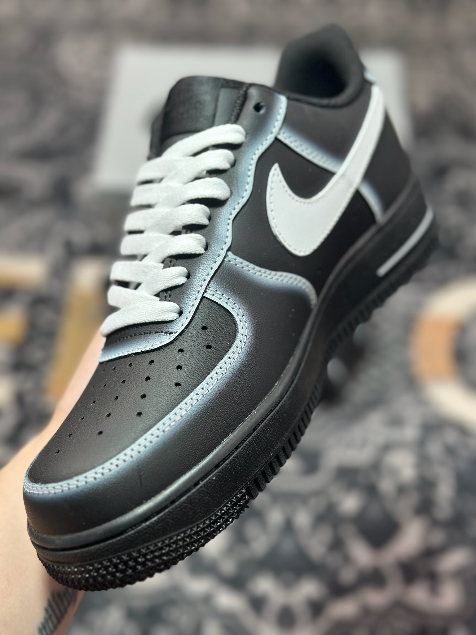 原装级别 定制球鞋Air Force 1 Low 暗夜幽灵 黑白 经典休闲运动板鞋 DD8959-001