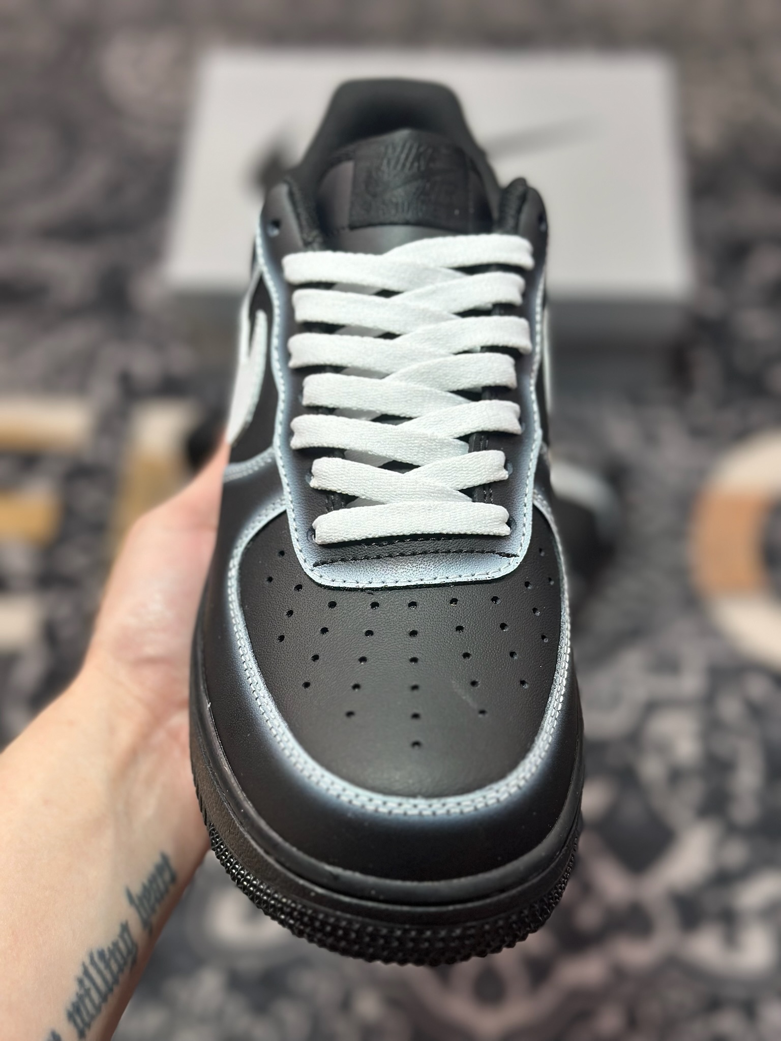 原装级别 定制球鞋Air Force 1 Low 暗夜幽灵 黑白 经典休闲运动板鞋 DD8959-001