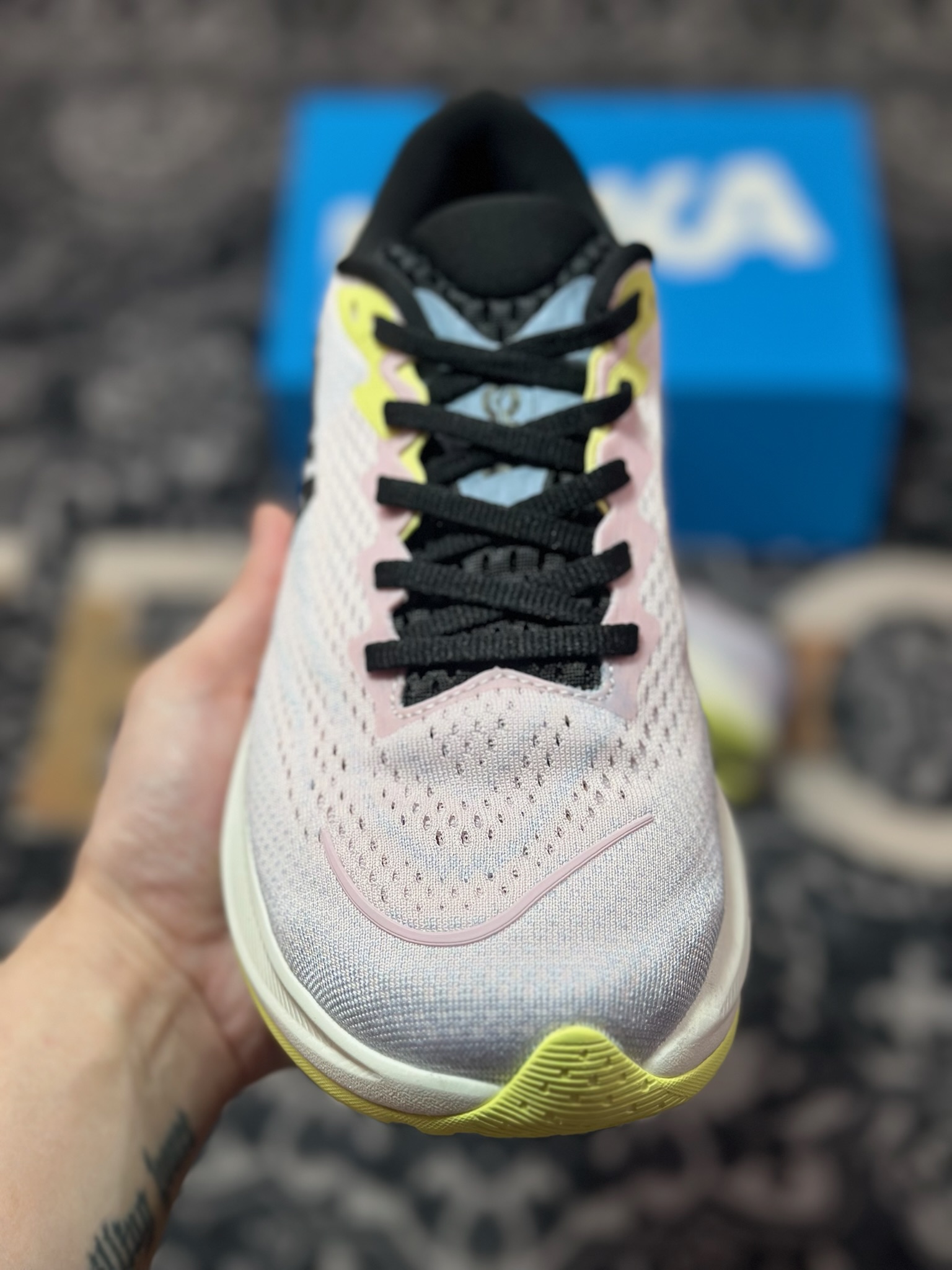 B0220 原装级别 Hoka One One Rincon 4 林康4代公路休闲跑步鞋 1155131-CTNS