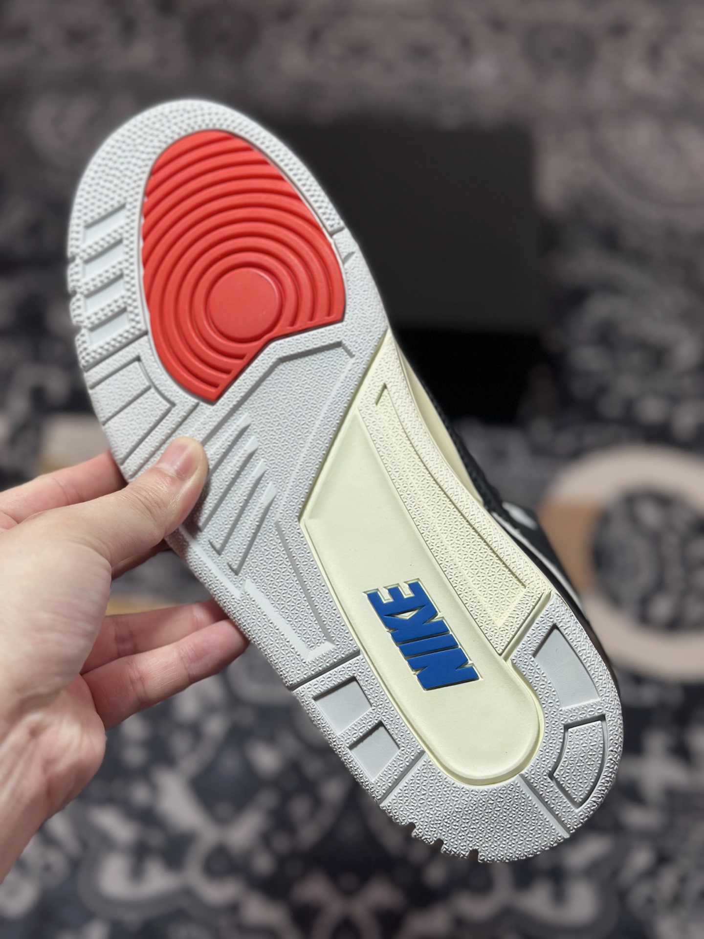 优选 原装级别 纯原 「反钩 AJ3」Nike Air Jordan 3 SP”Rare Air”迈克尔·乔丹AJ3代中帮篮球鞋“复古黑灰蓝反钩” IB8967-004