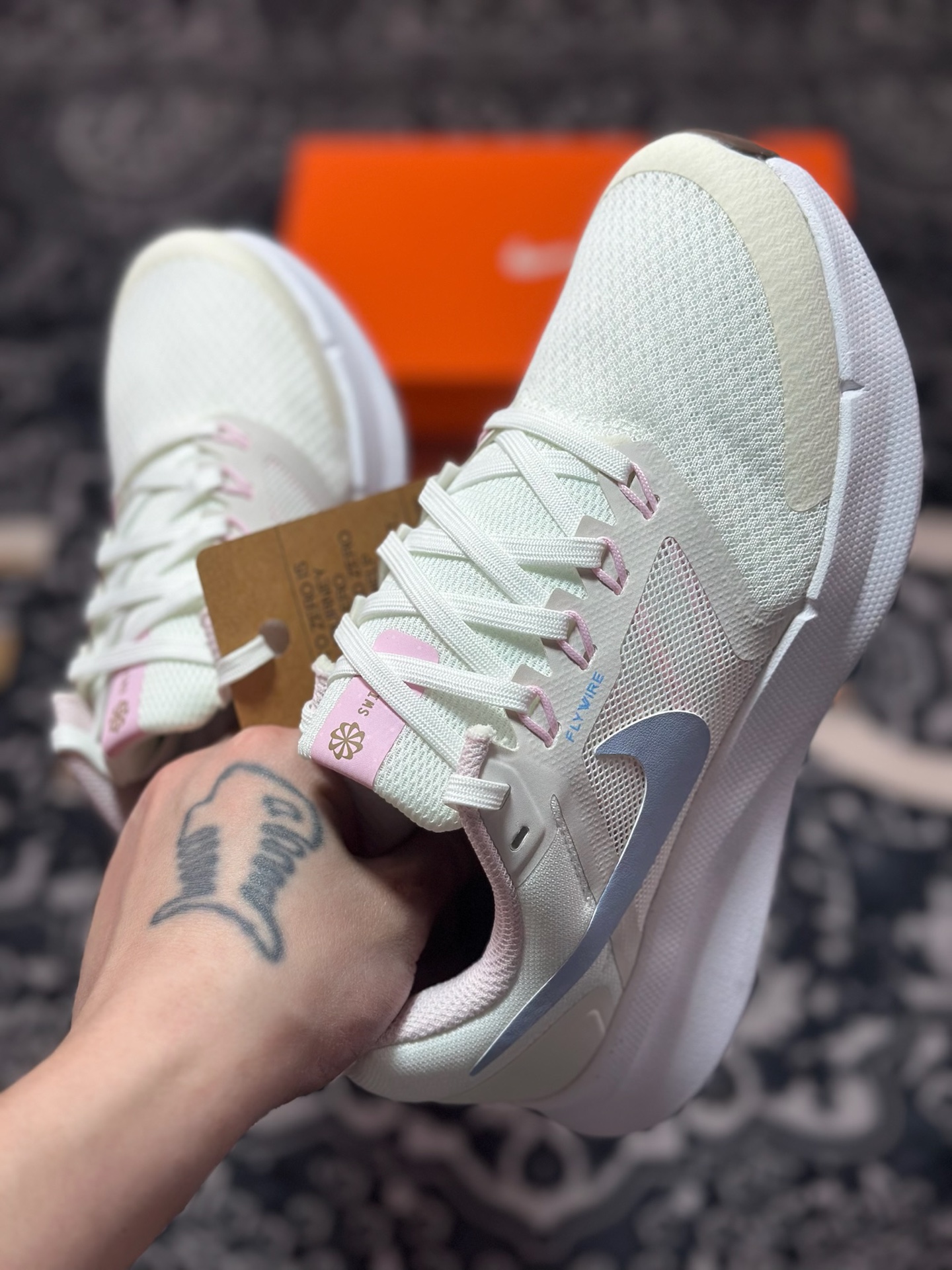 原装级别 Nike Run Swift 3 健步运动 低帮 休闲跑步鞋 女款 米白浅蓝 FN3448-141