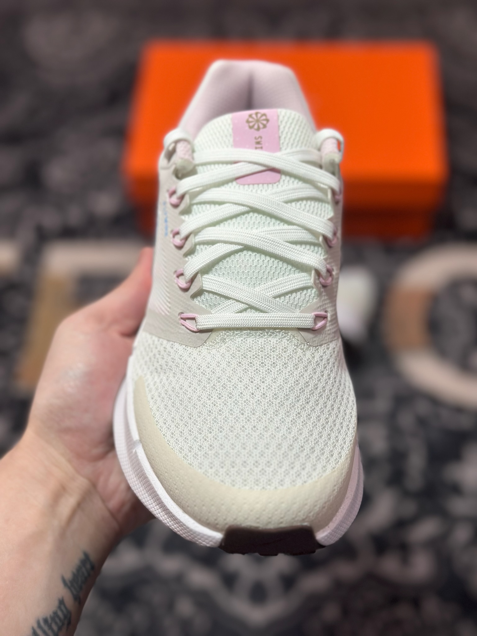 原装级别 Nike Run Swift 3 健步运动 低帮 休闲跑步鞋 女款 米白浅蓝 FN3448-141