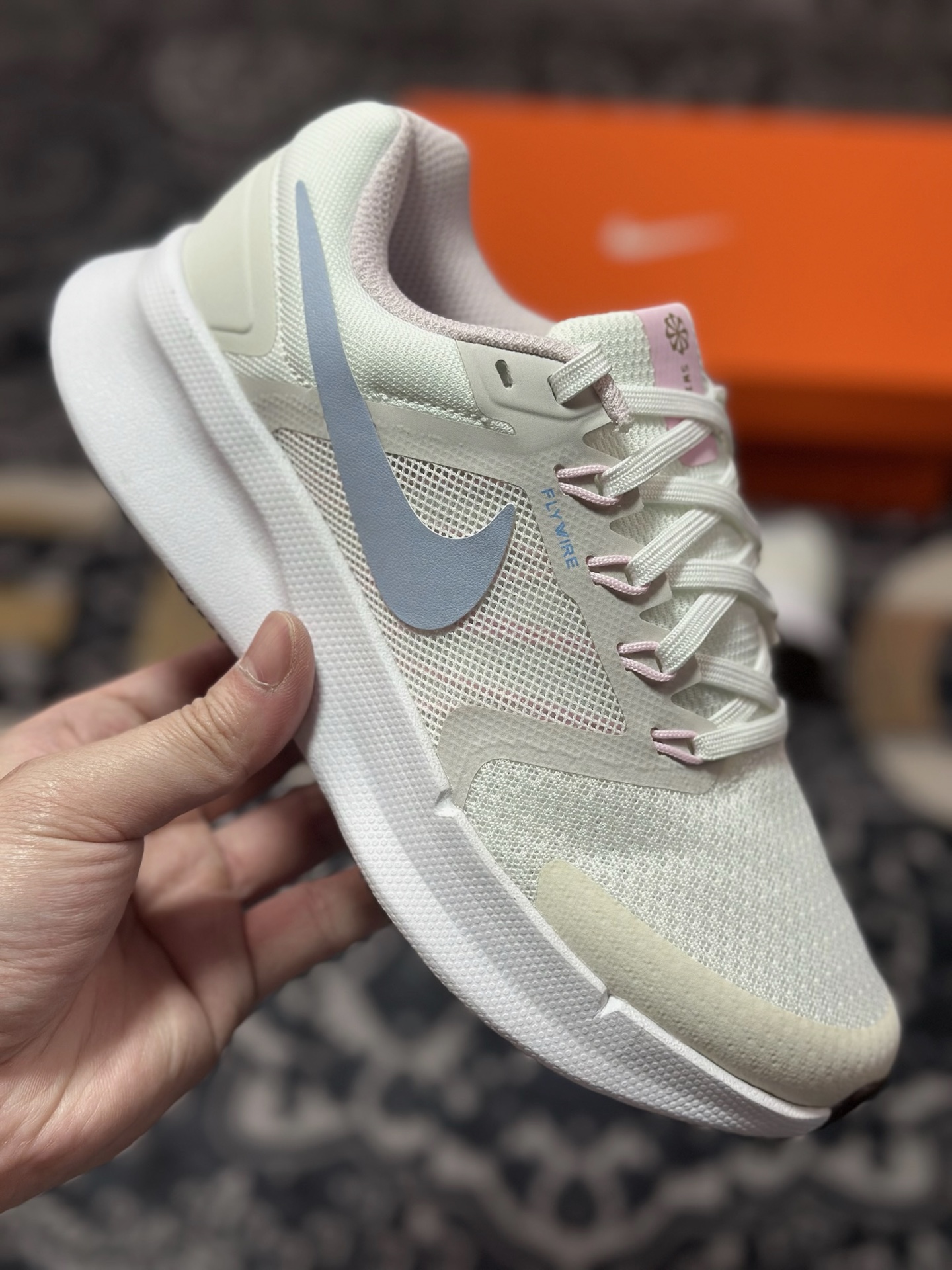原装级别 Nike Run Swift 3 健步运动 低帮 休闲跑步鞋 女款 米白浅蓝 FN3448-141
