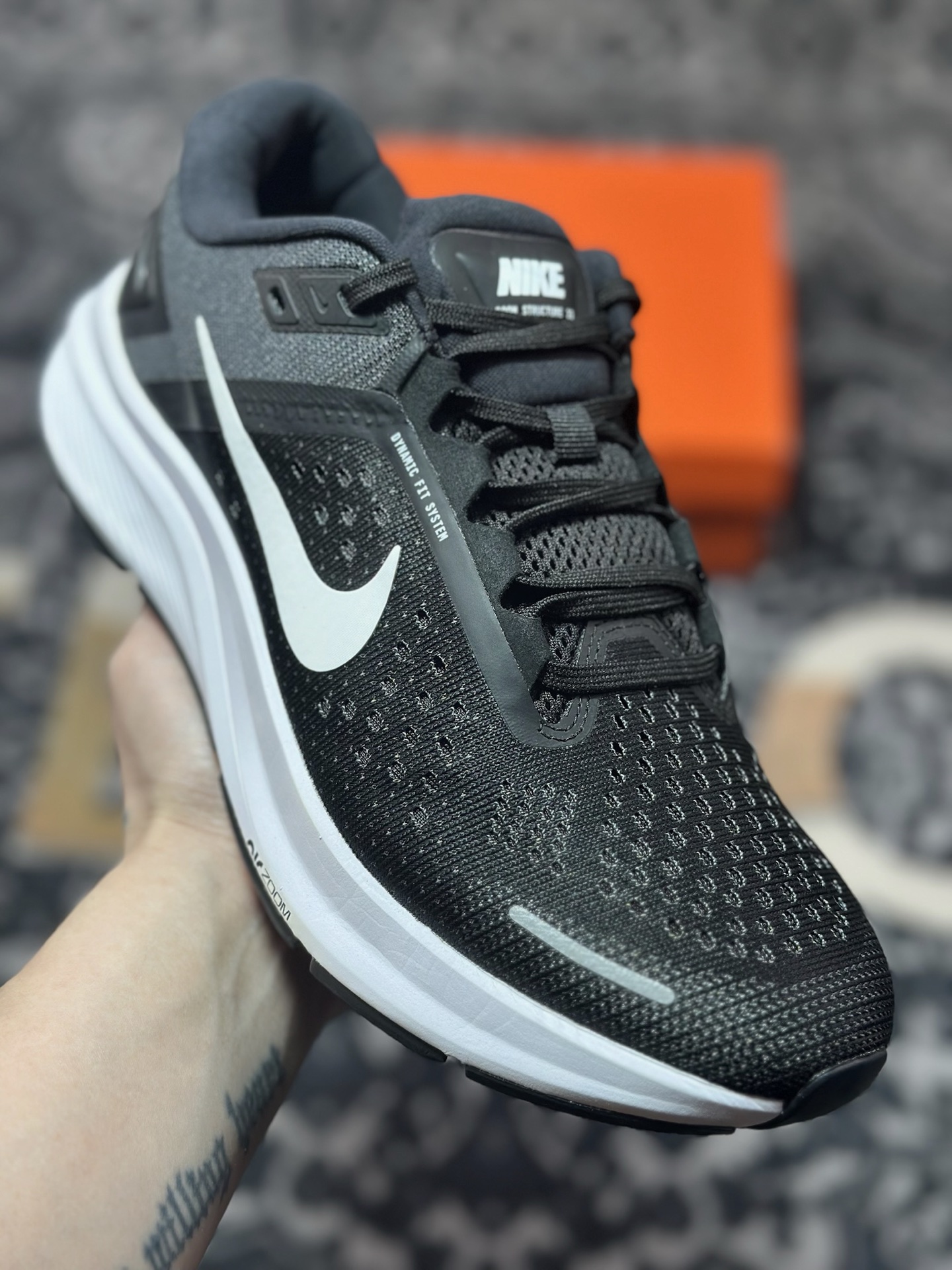 原装级别 NK Air Zoom STRUCTURE 23登月网面透气专业跑步鞋 CZ6720-001